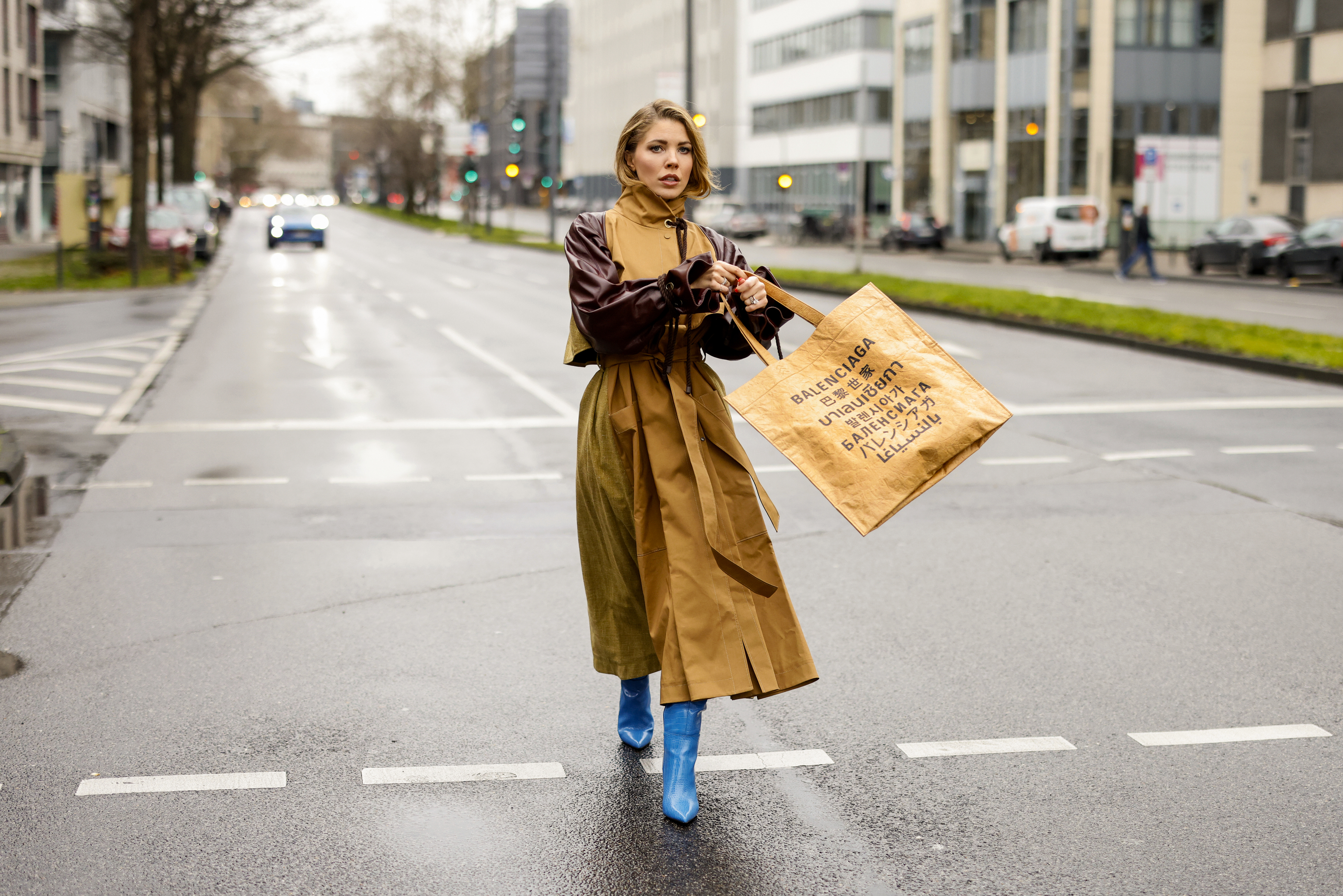 Shopper Bag - Bolso grande de trabajo para mujer, de piel sintética, a la  moda, color gris, bolso casual