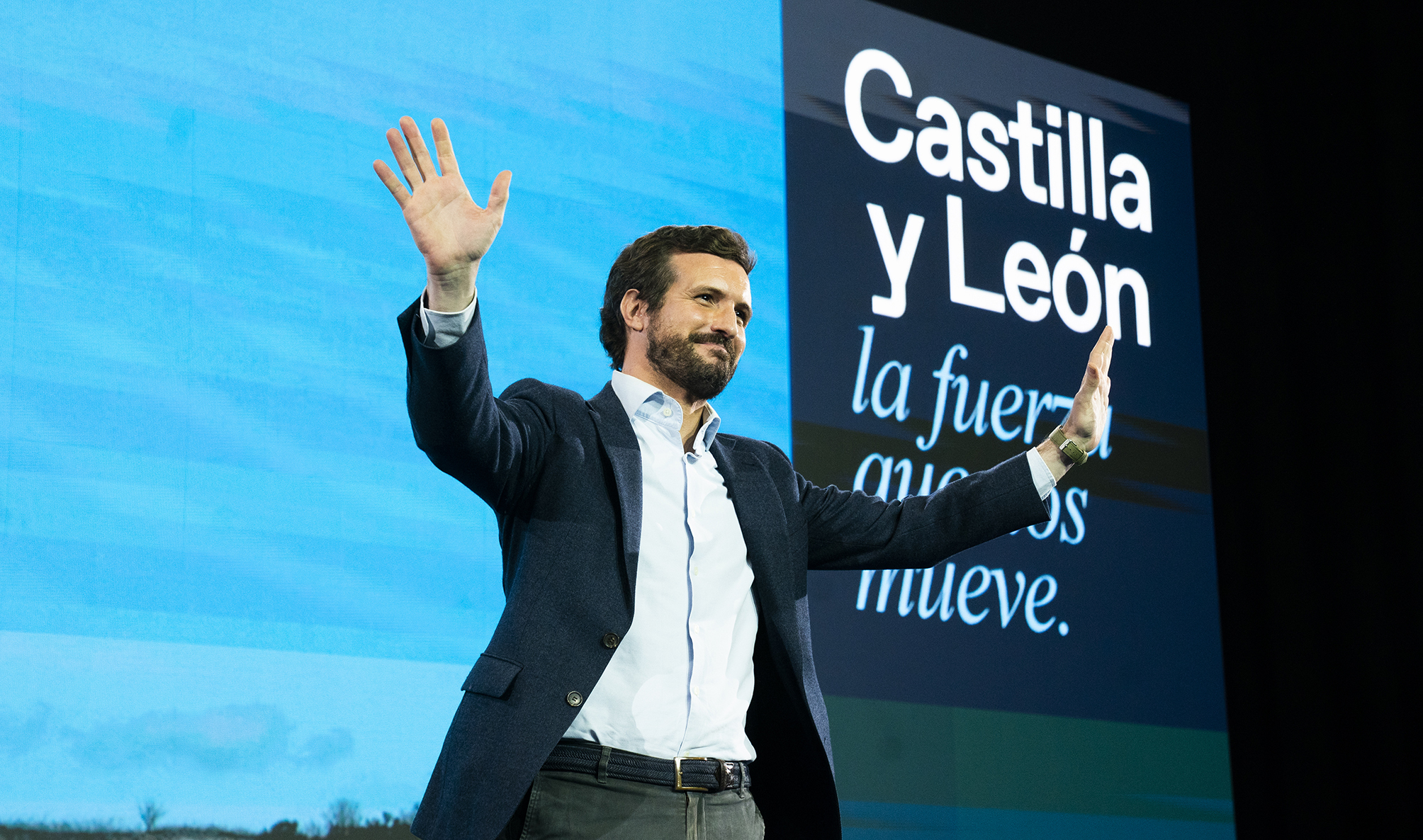 Pablo Casado cierra la campaa del PP en Valladolid.