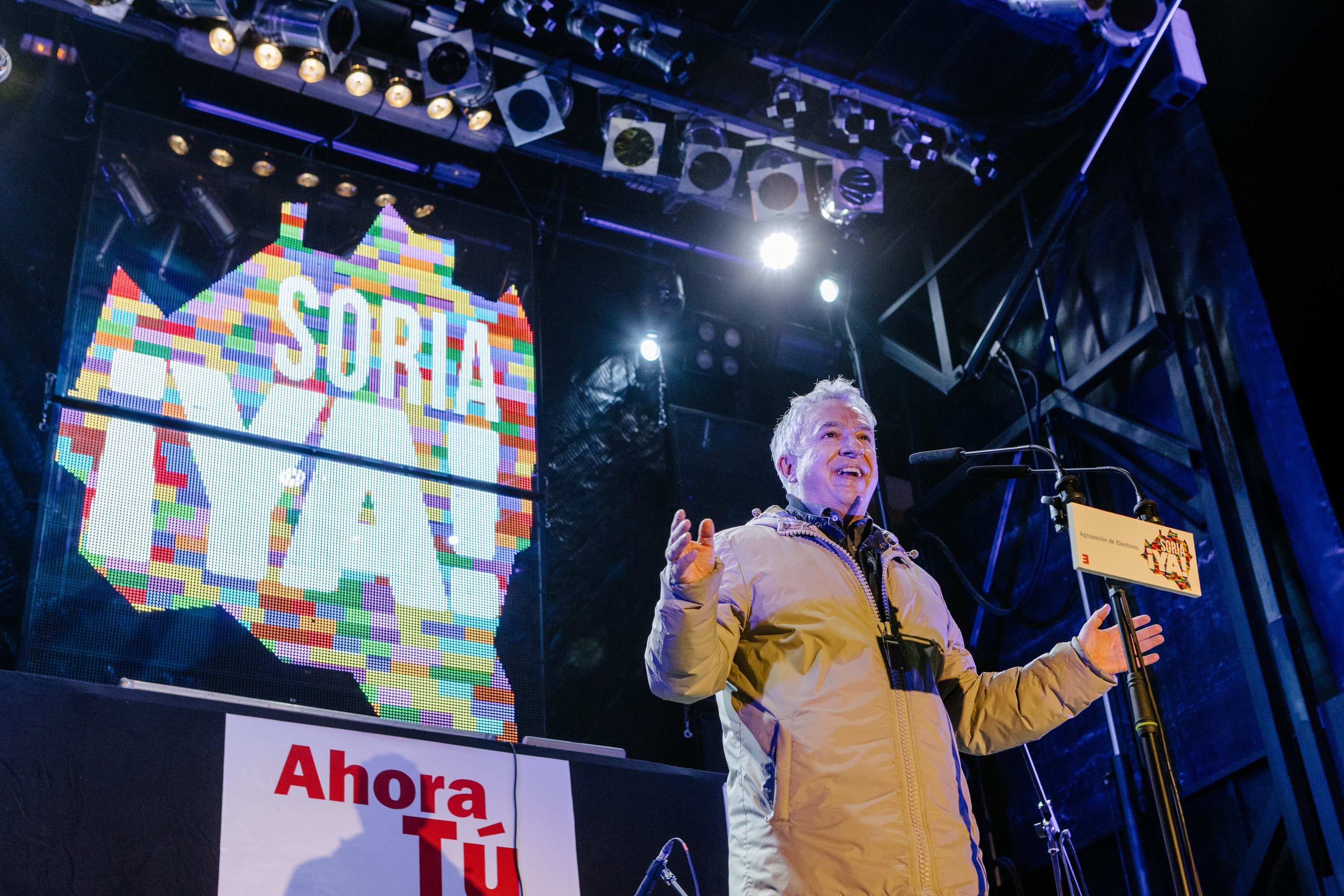 Ángel Ceña cierra la campaña en Soria.