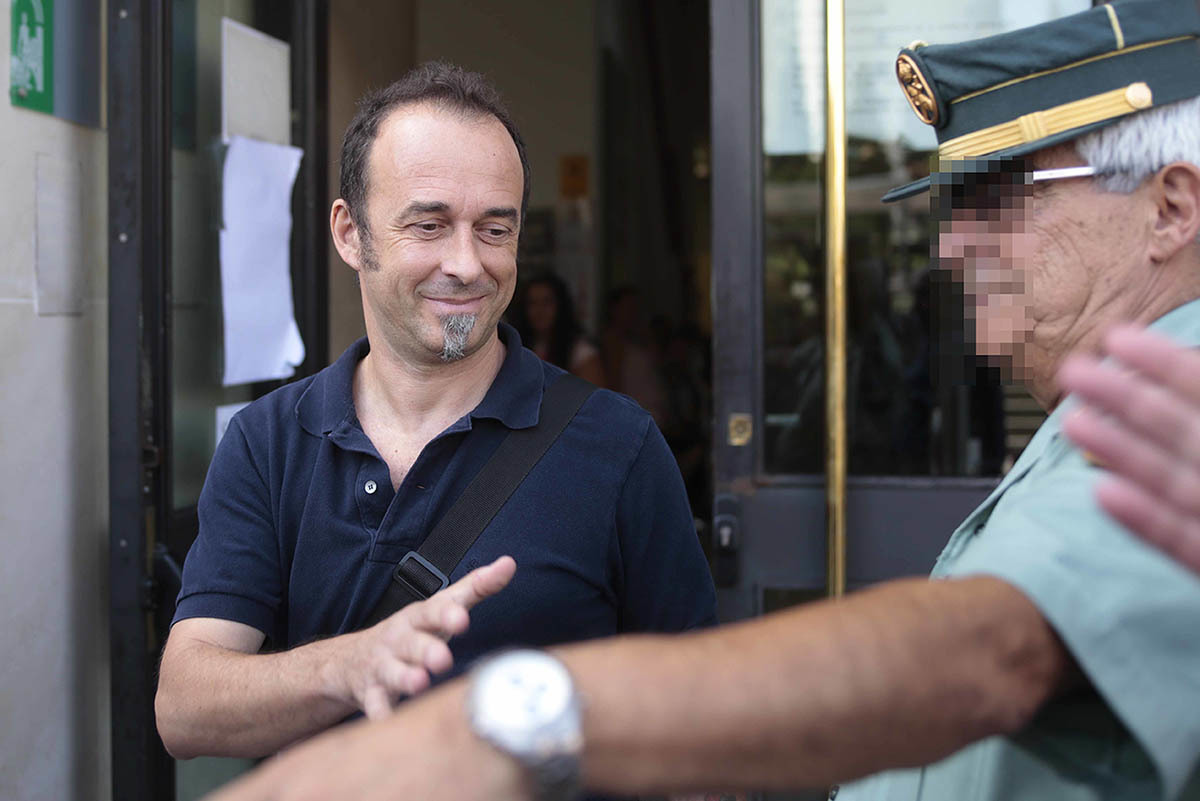 Francesco Arcuri, a la salida de los juzgados de Granada, en 2017.