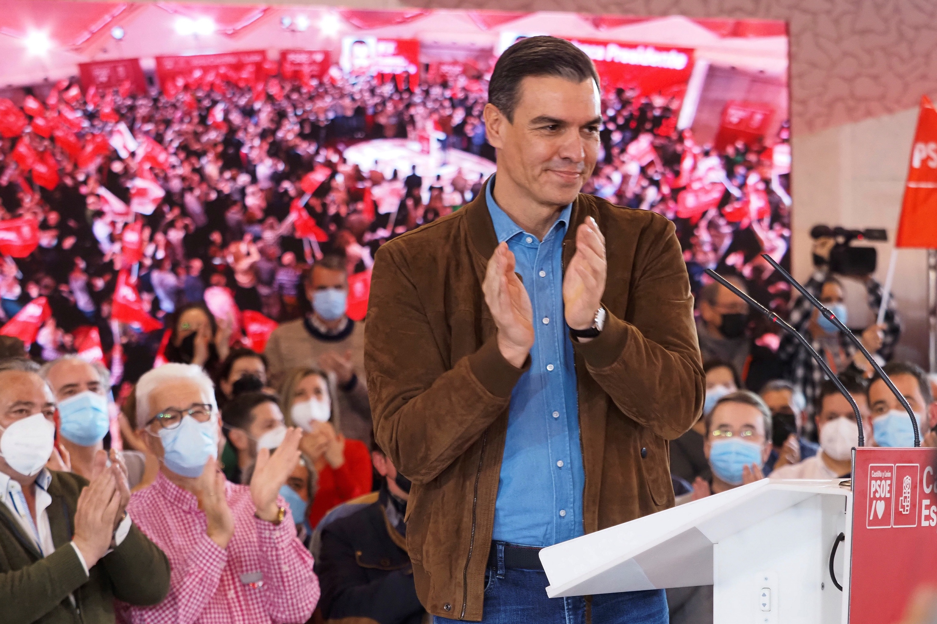 Pedro Sánchez, en el cierre de la campaña.