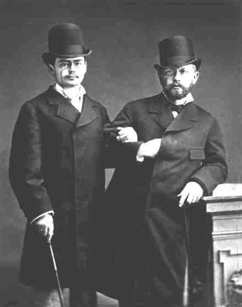 Iosif Kotek con Pyotr Ilyich Tchaikovsky en1877