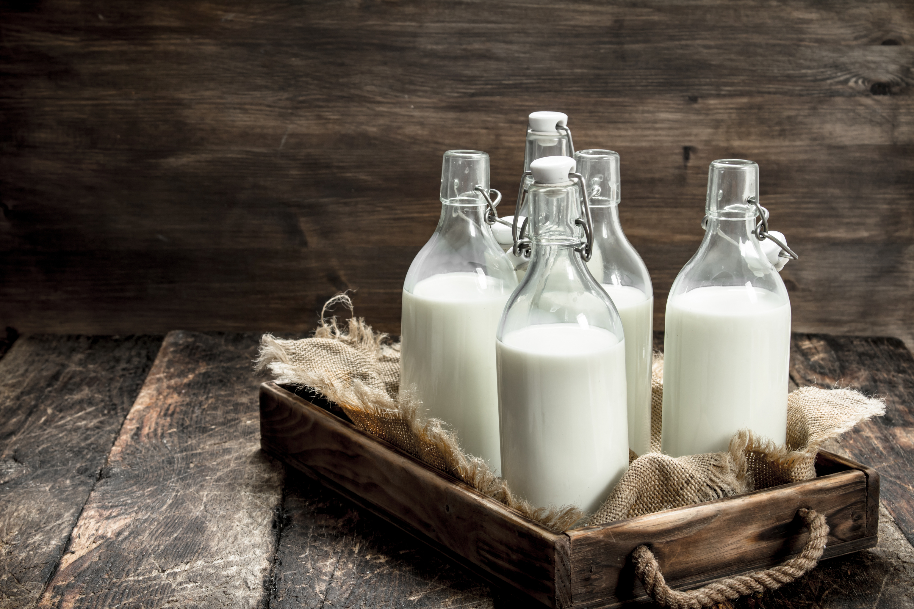 Adems de la leche de origen animal, hay bebidas vegetales. l y la vegetal.