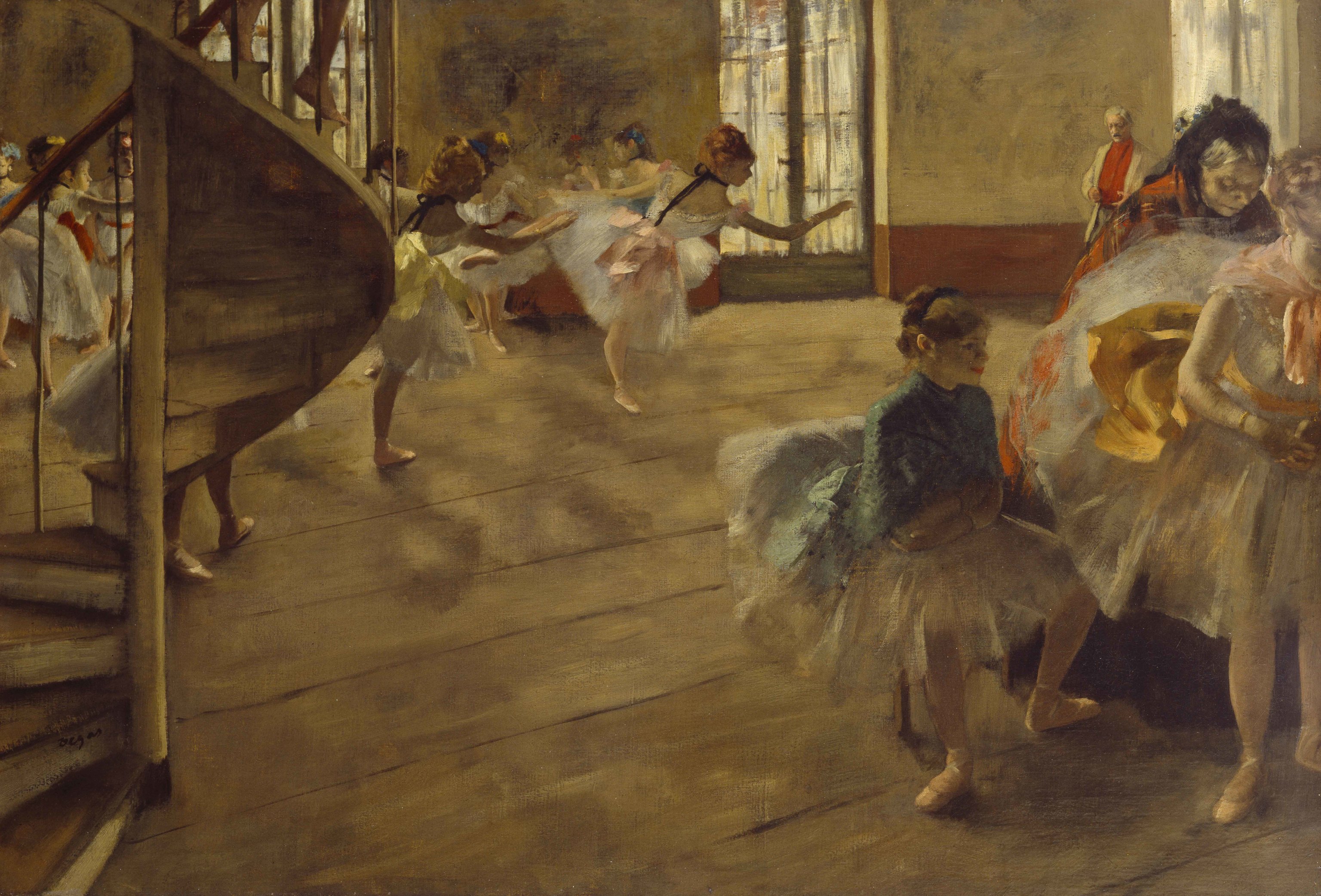 Imagen de 'El ensayo' de Degas.
