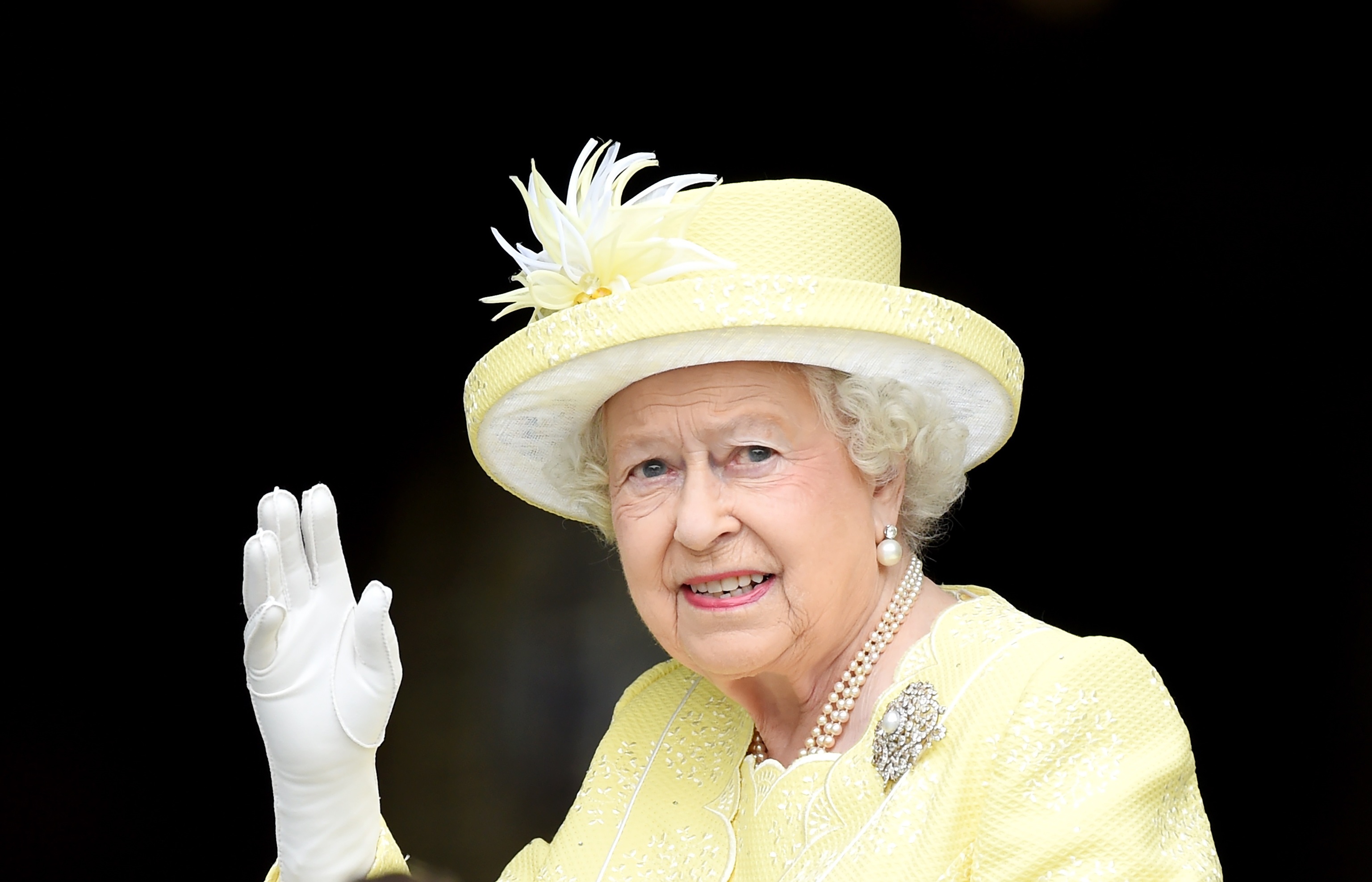 La reina Isabel II, durante su 90 cumpleaños, en 2016.