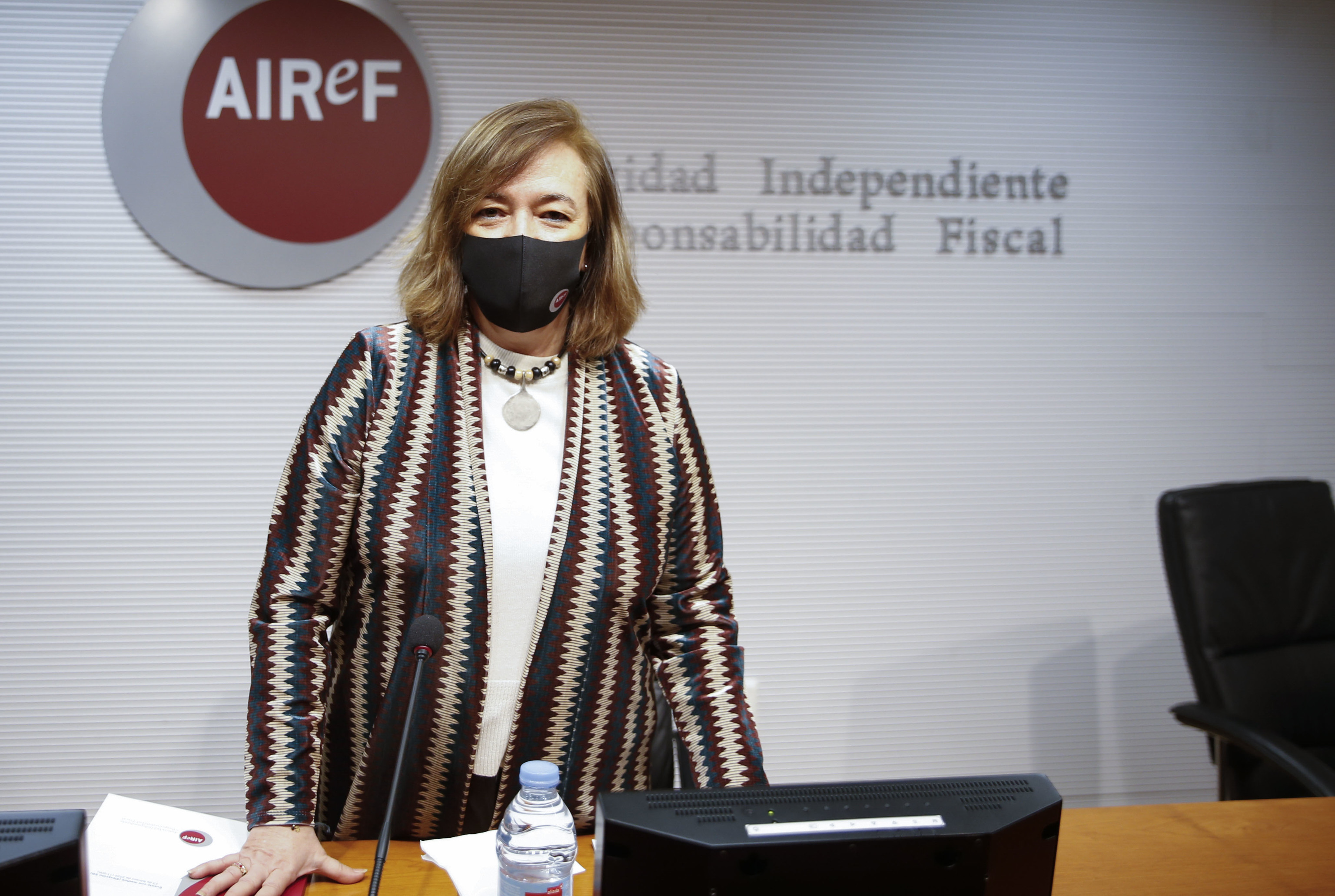La presidenta de la AIReF, Cristina Herrero,