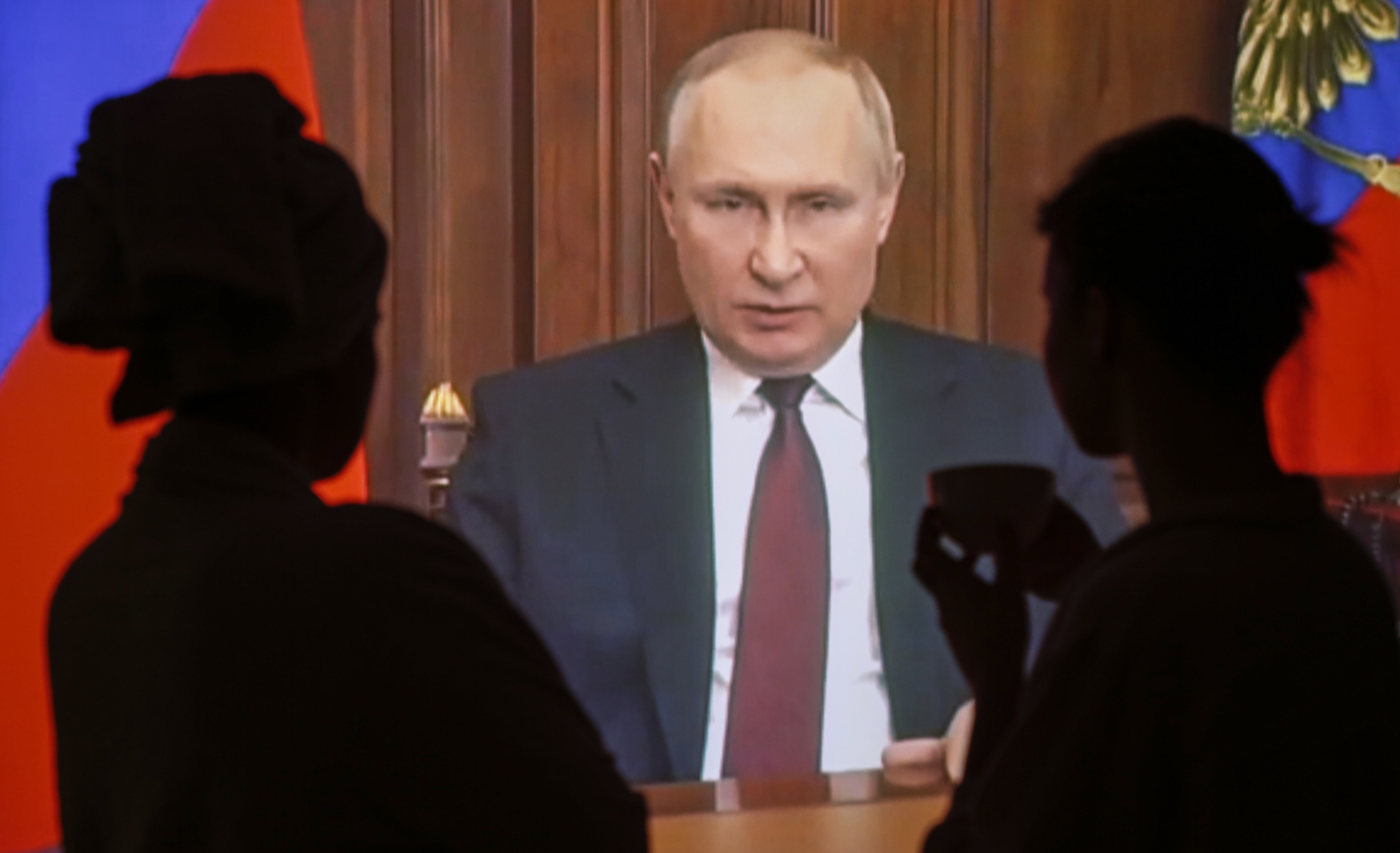 Vladimir Putin, presidente ruso, en una reciente alocucin televisada.