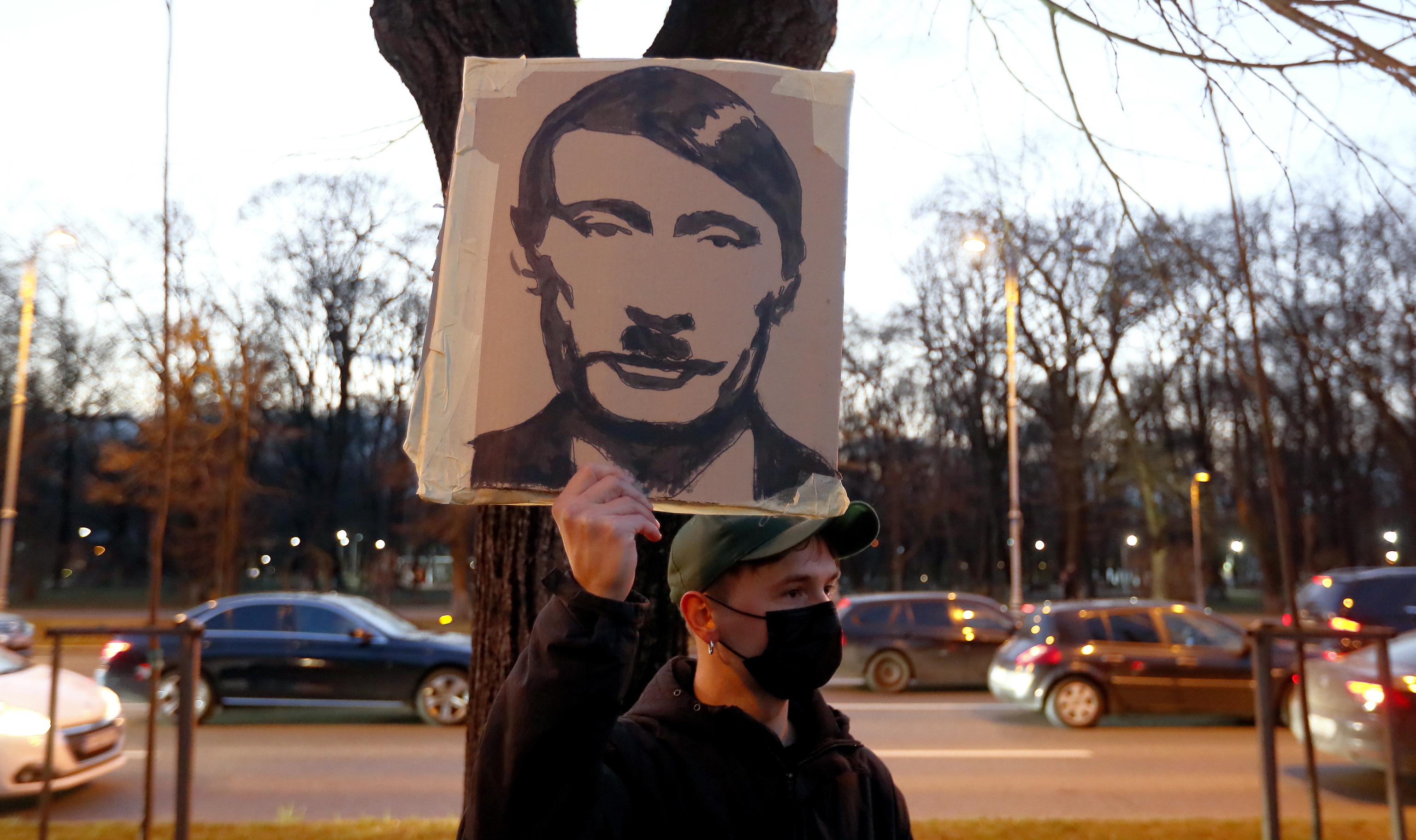 Manifestante en Bucarest