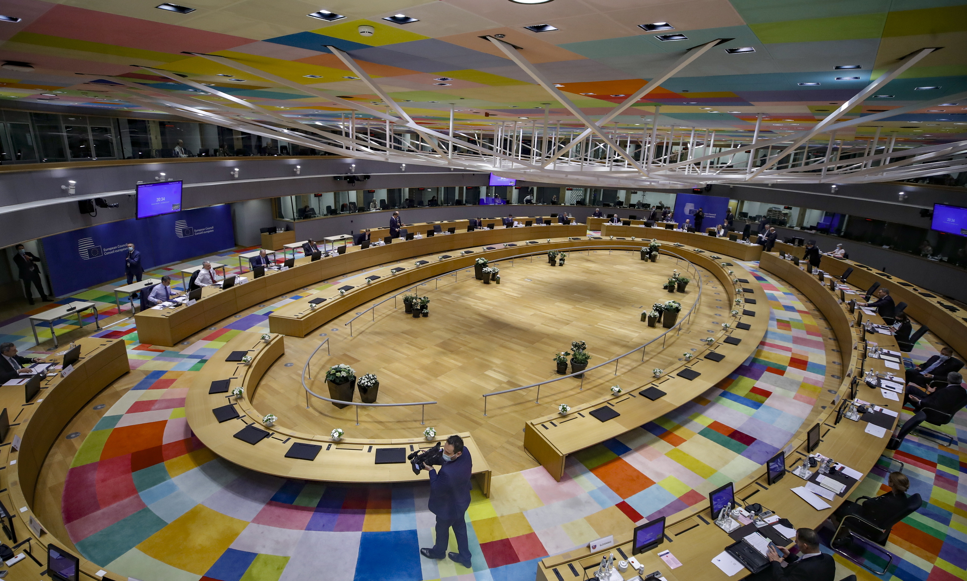 Vista general del Consejo Europeo de hoy.