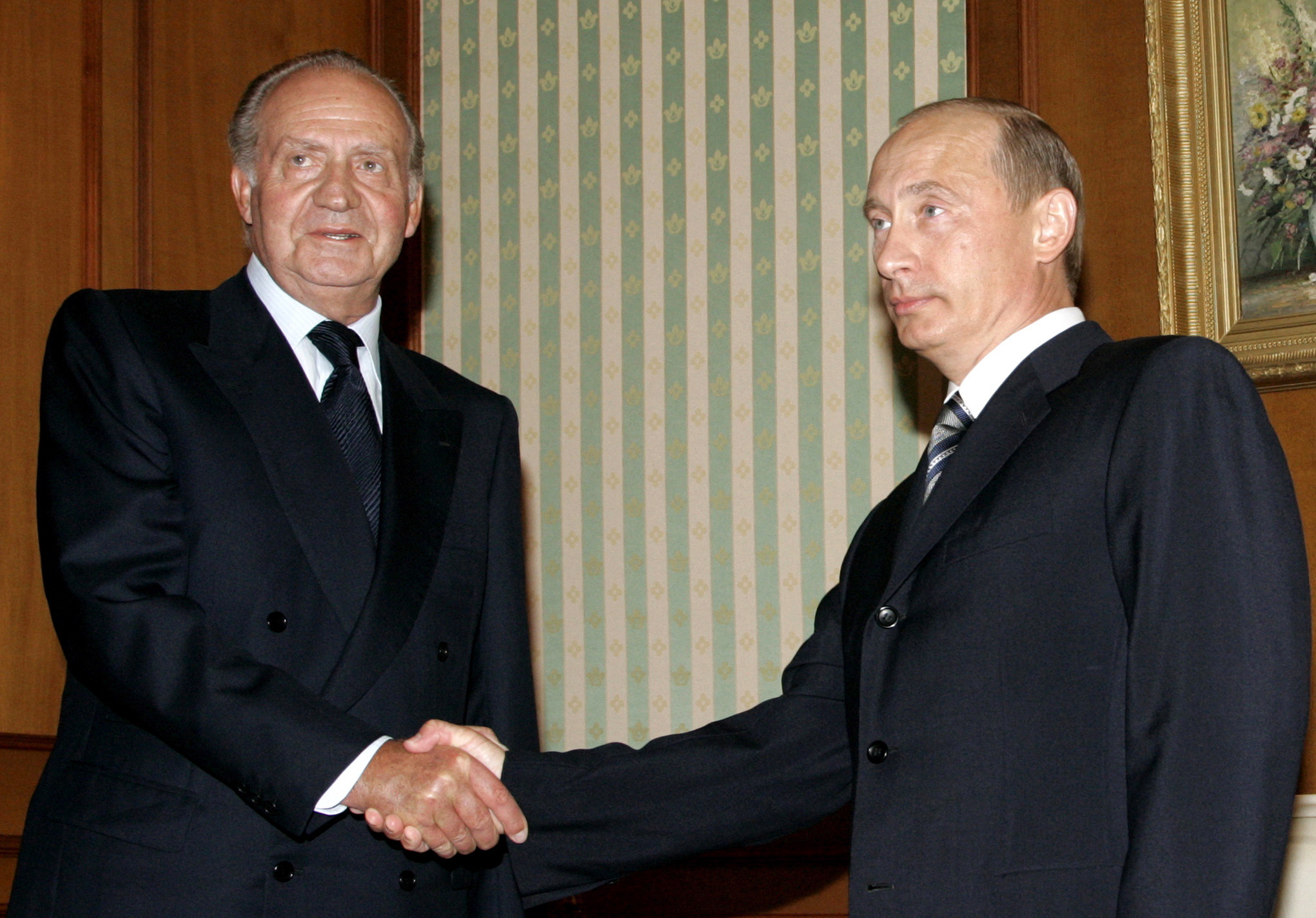 El Rey Juan Carlos y Vladimir Putin, en 2006.