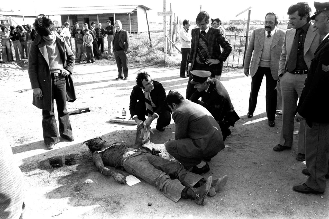 Descubrimiento del cadver de Pasolini en 1975