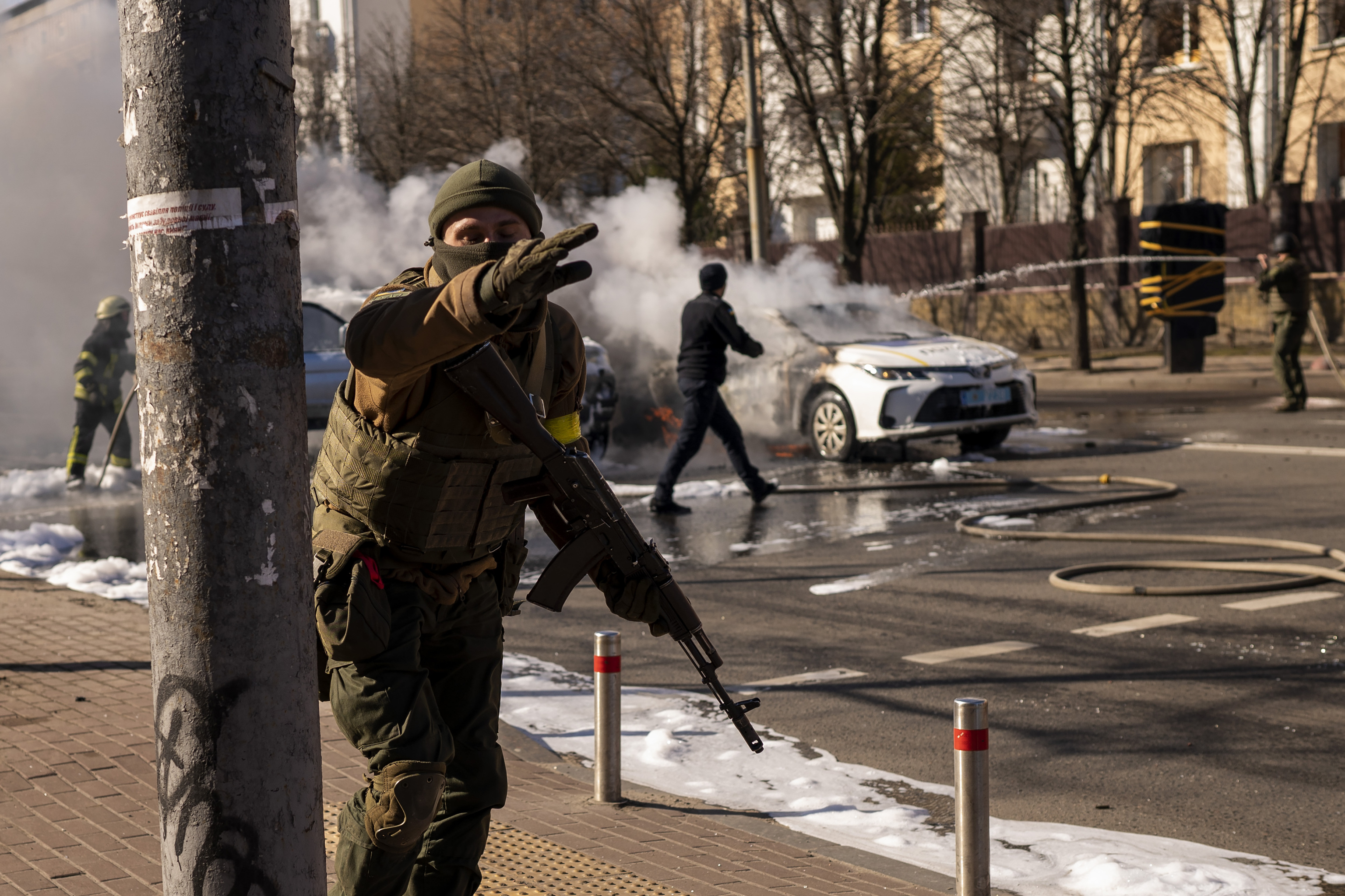 Guerra por las calles de Kiev