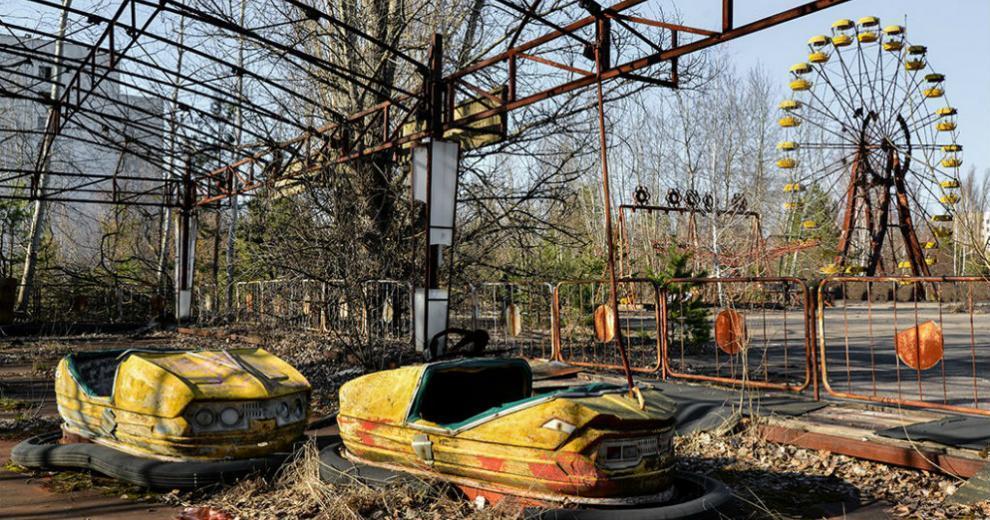 Parque de atracciones de Pripiat, la ciudad de la central nuclear de Chernbil, en un fotograma del documental Memorias de Chernbil.