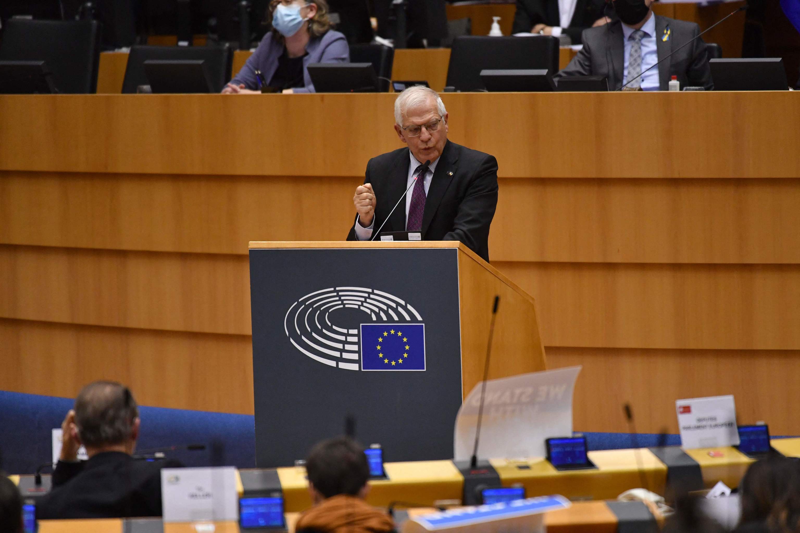Josep Borrell, esta semana ante el Parlamento Europeo.
