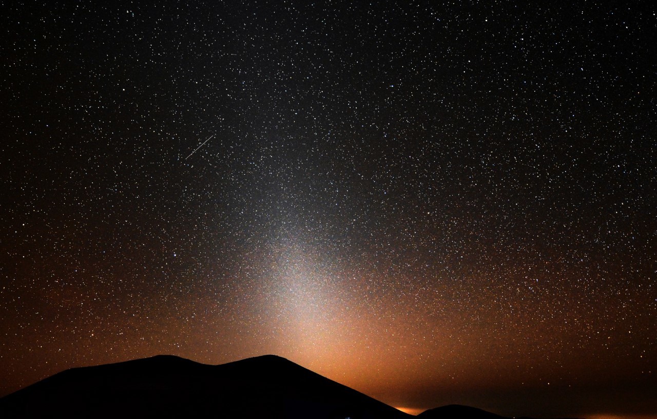 Luz zodiacal observada desde Mauna Kea (Hawi)