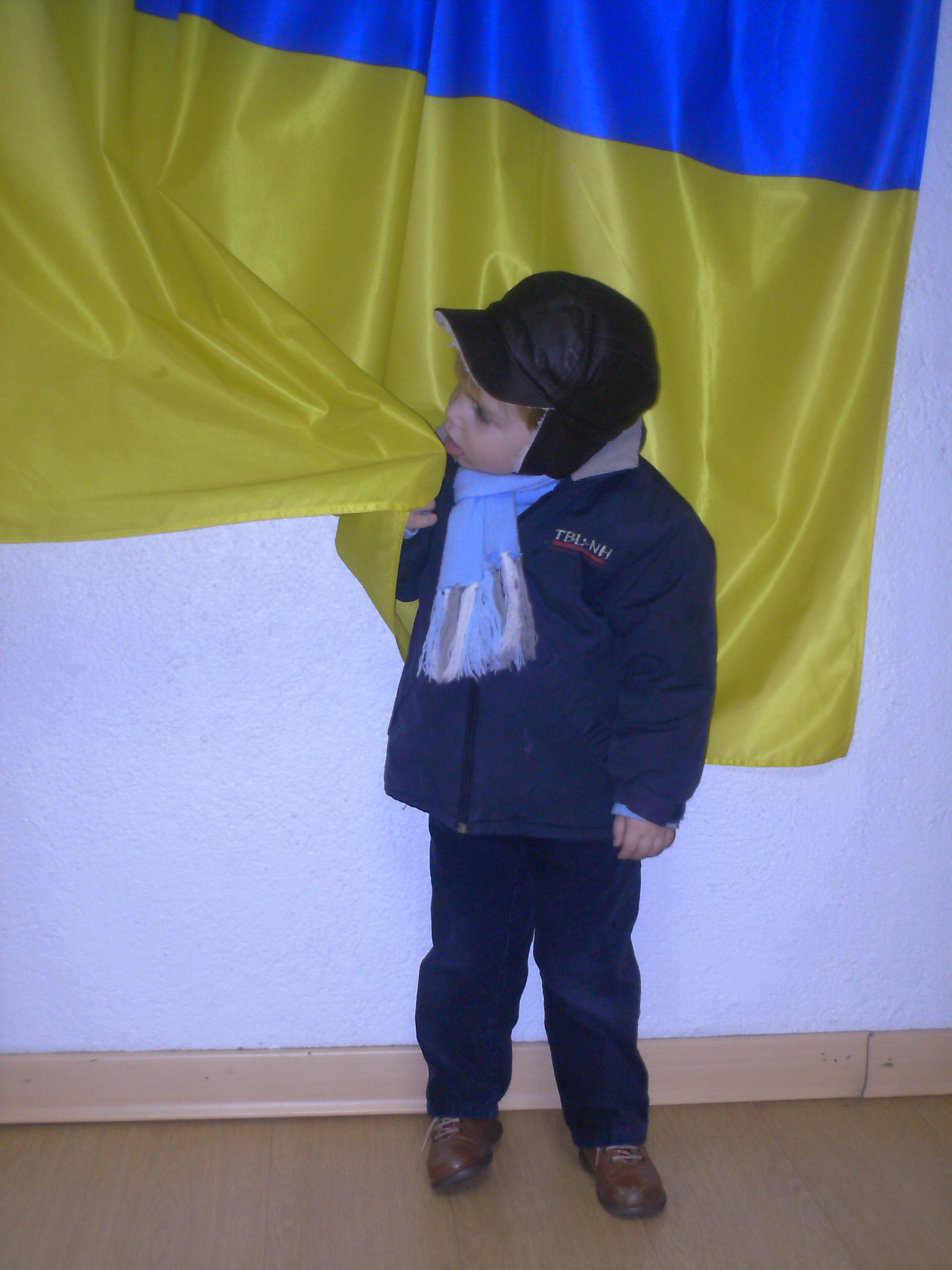 Miguel, con tres aos en 2007, recin llegado a Espaa de Odesa.