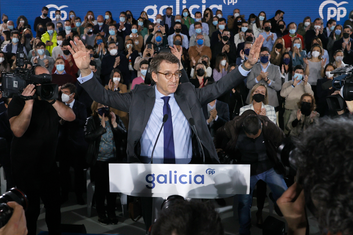 Alberto Nez Feijo, en un acto del PP de Galicia.