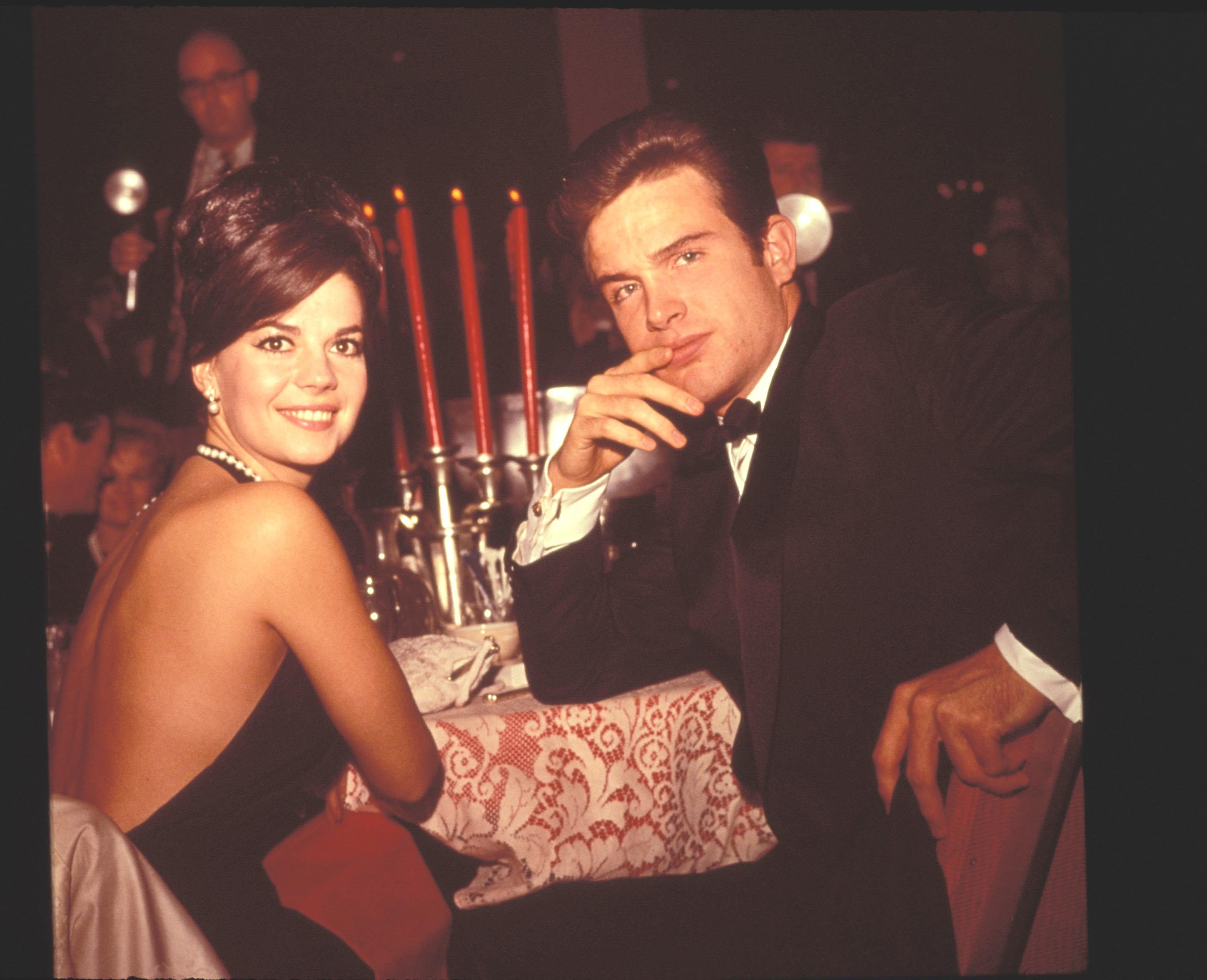 With actress Natalie Wood, at the