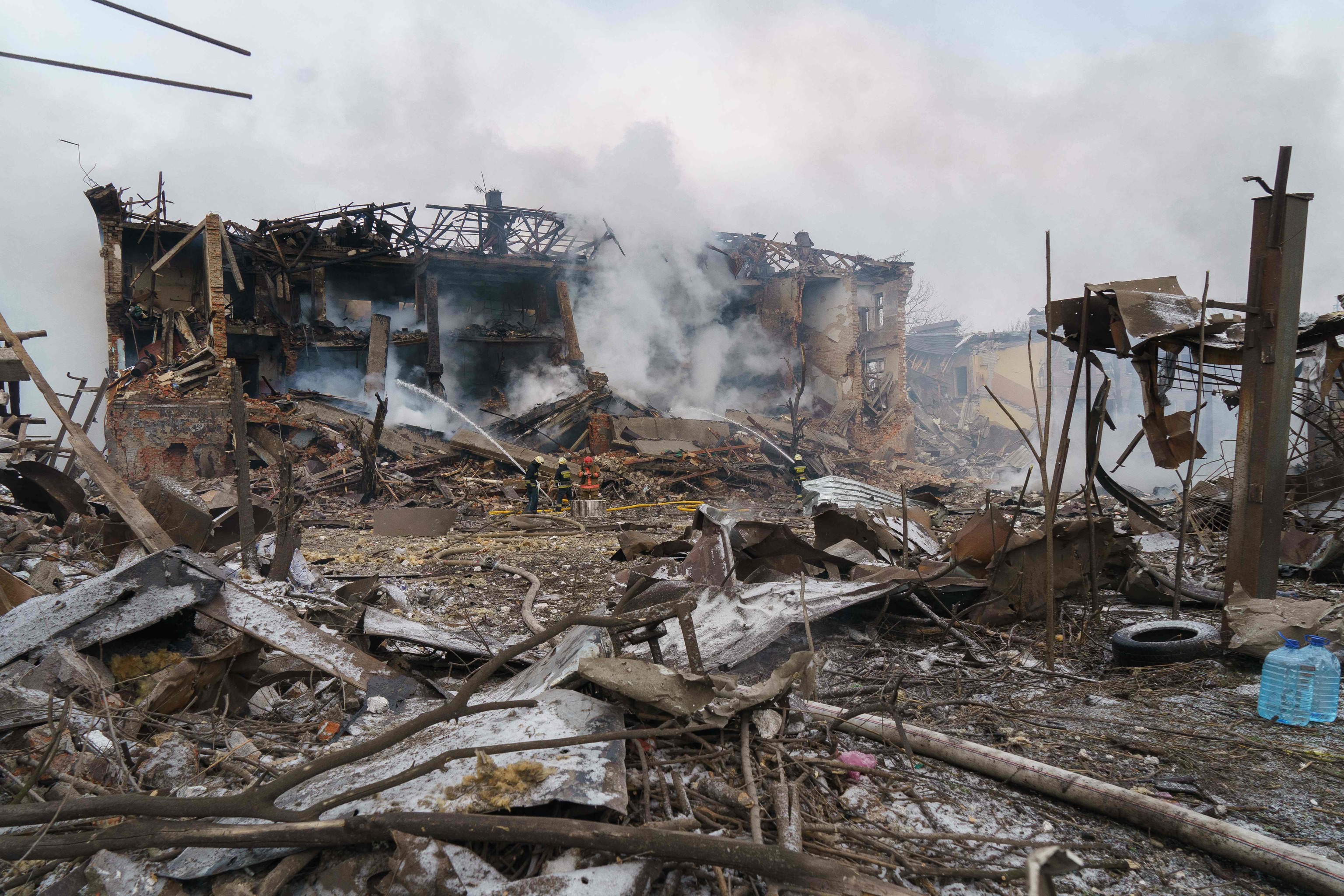 Capacidad de la presa destruida en ucrania