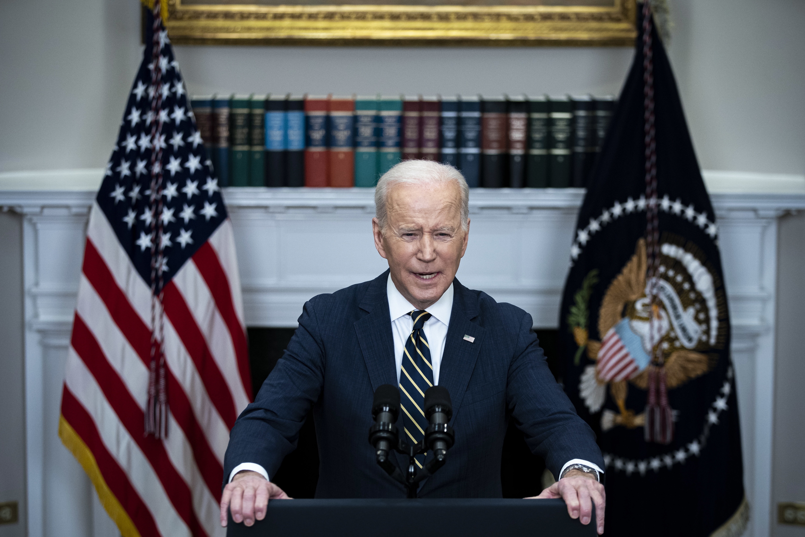 Joe Biden, presidente de Estados Unidos, este viernes en la Casa Blanca