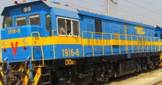 Uno de los trenes que circulan por el país africano.