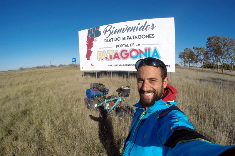 Javier Martnez de la Varga en la Patagonia.