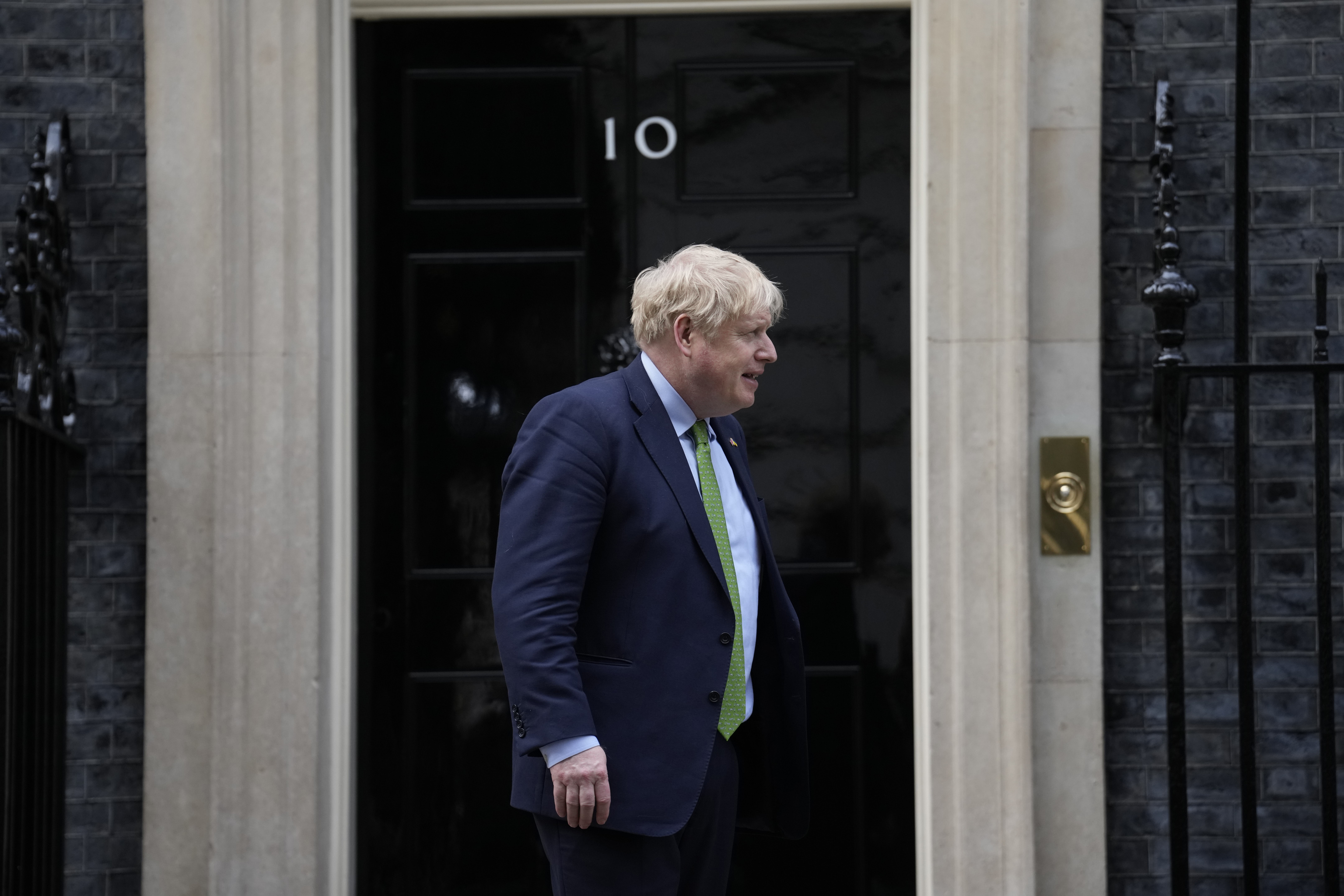 El primer ministro británico, Boris Johnson, en el número 10 de Downing Street.