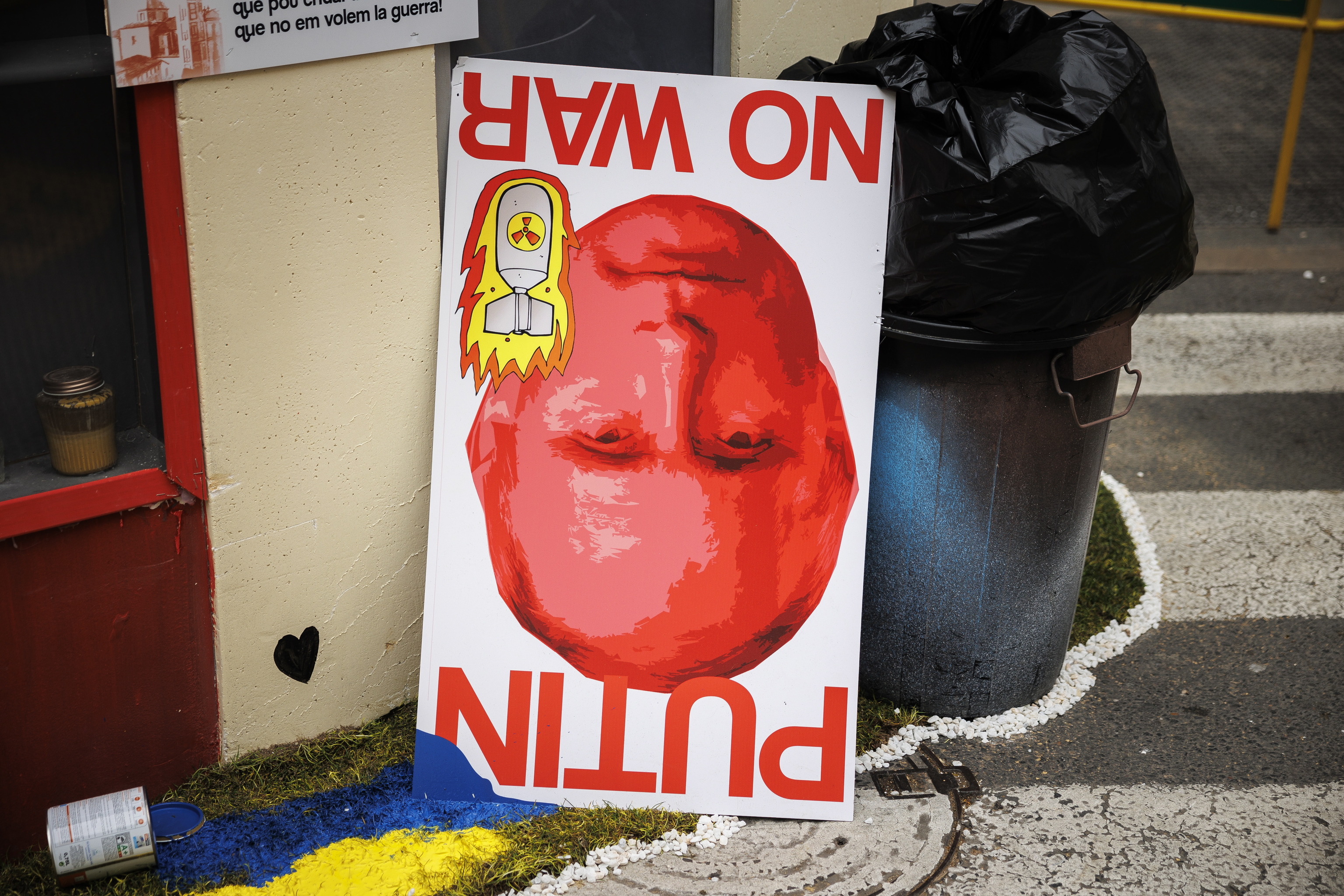 Vladimir Putin, en un cartel de Fallas de Valencia.