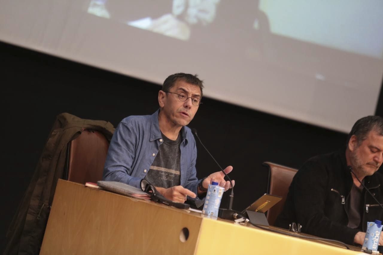 Juan Carlos Monedero, en una conferencia en octubre de 2021.