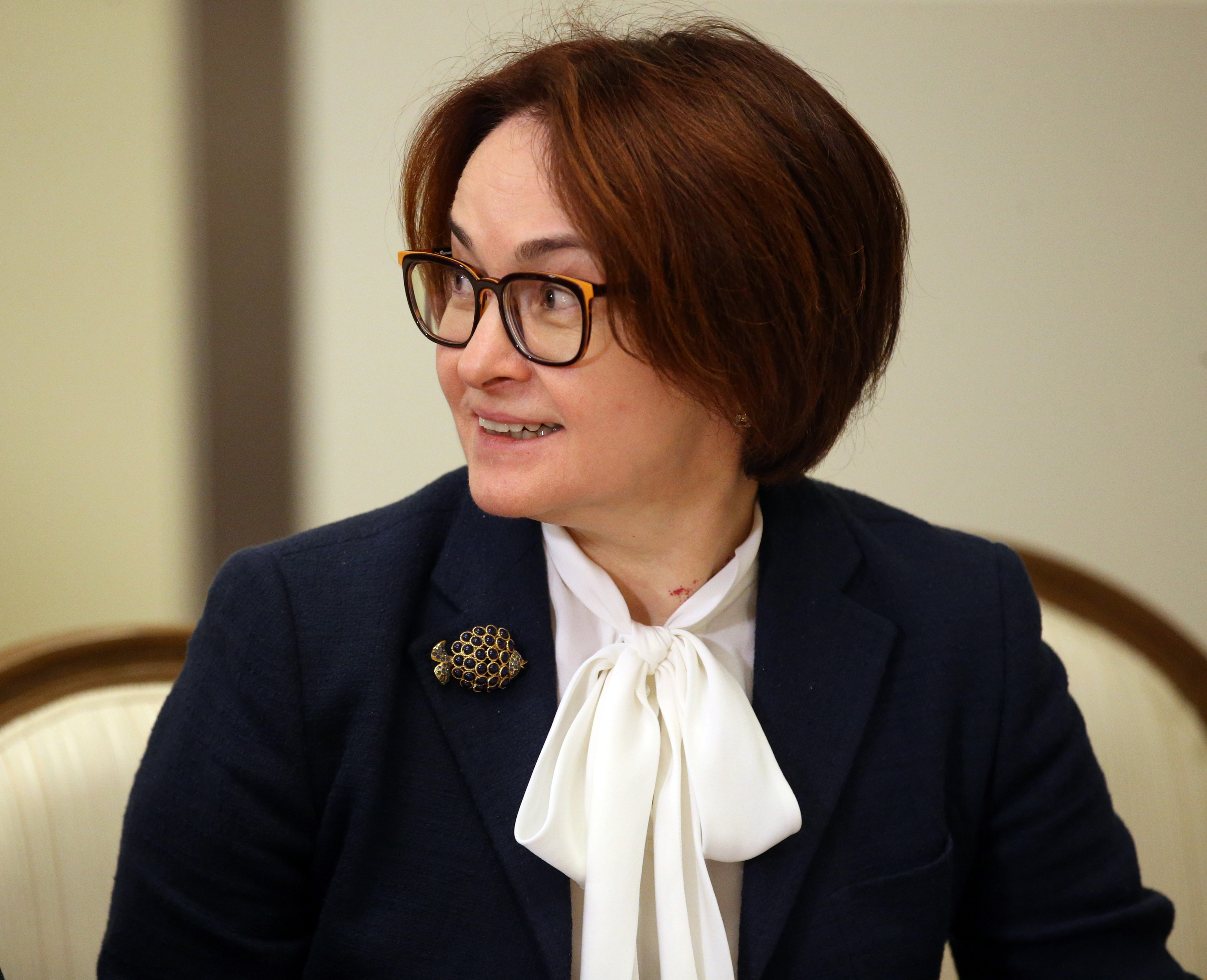 Elvira Nabiullina, presidenta del Banco Central de Rusia.