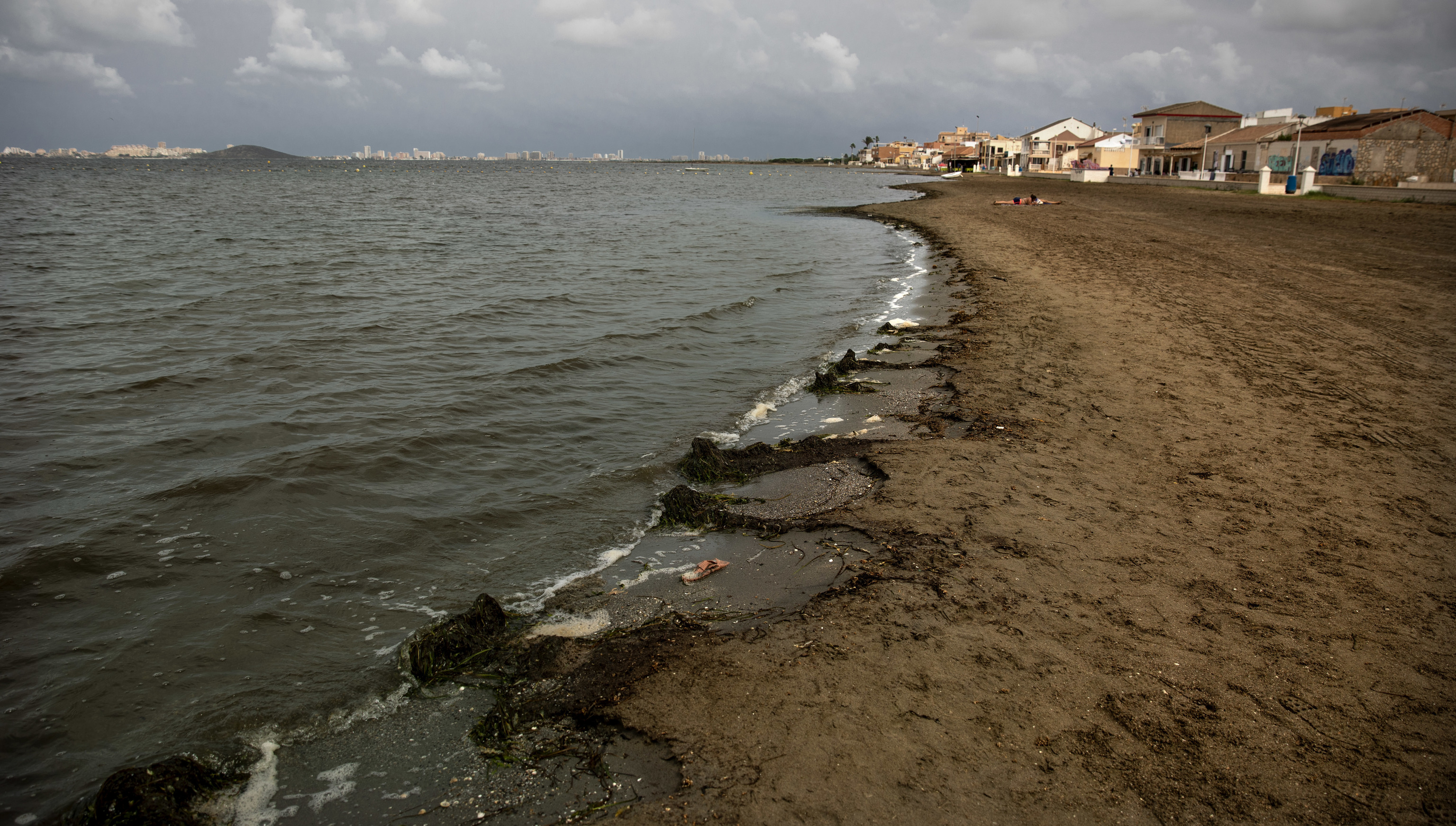 La playa de Los Nietos, en el Mar Menor, el pasado mes de agosto.