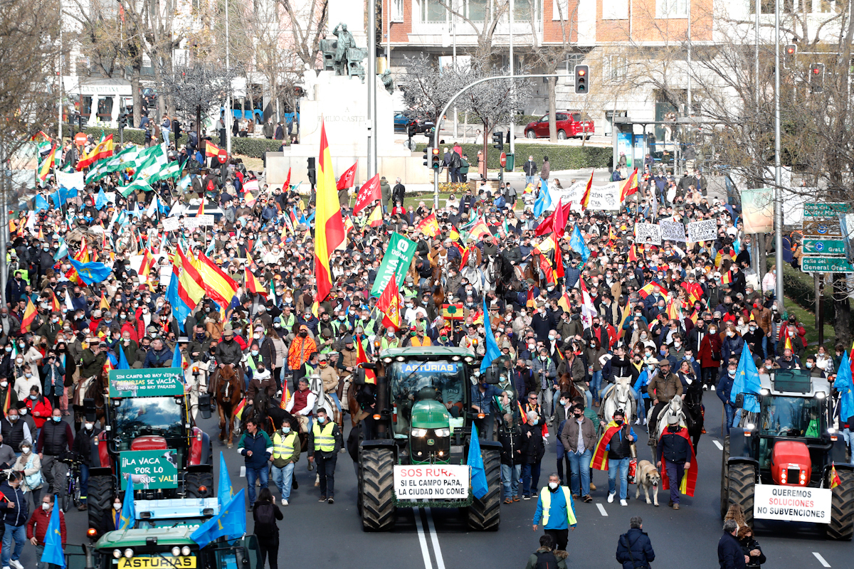 Manifestacion del mundo rural el pasado 1 de marzo en Madrid.