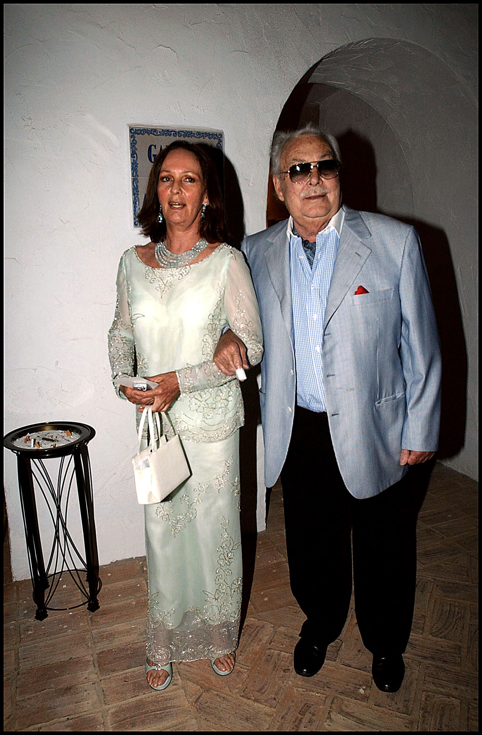 Sandra Gamazo y Alfonso de Hohenlohe, en una imagen de 2002.