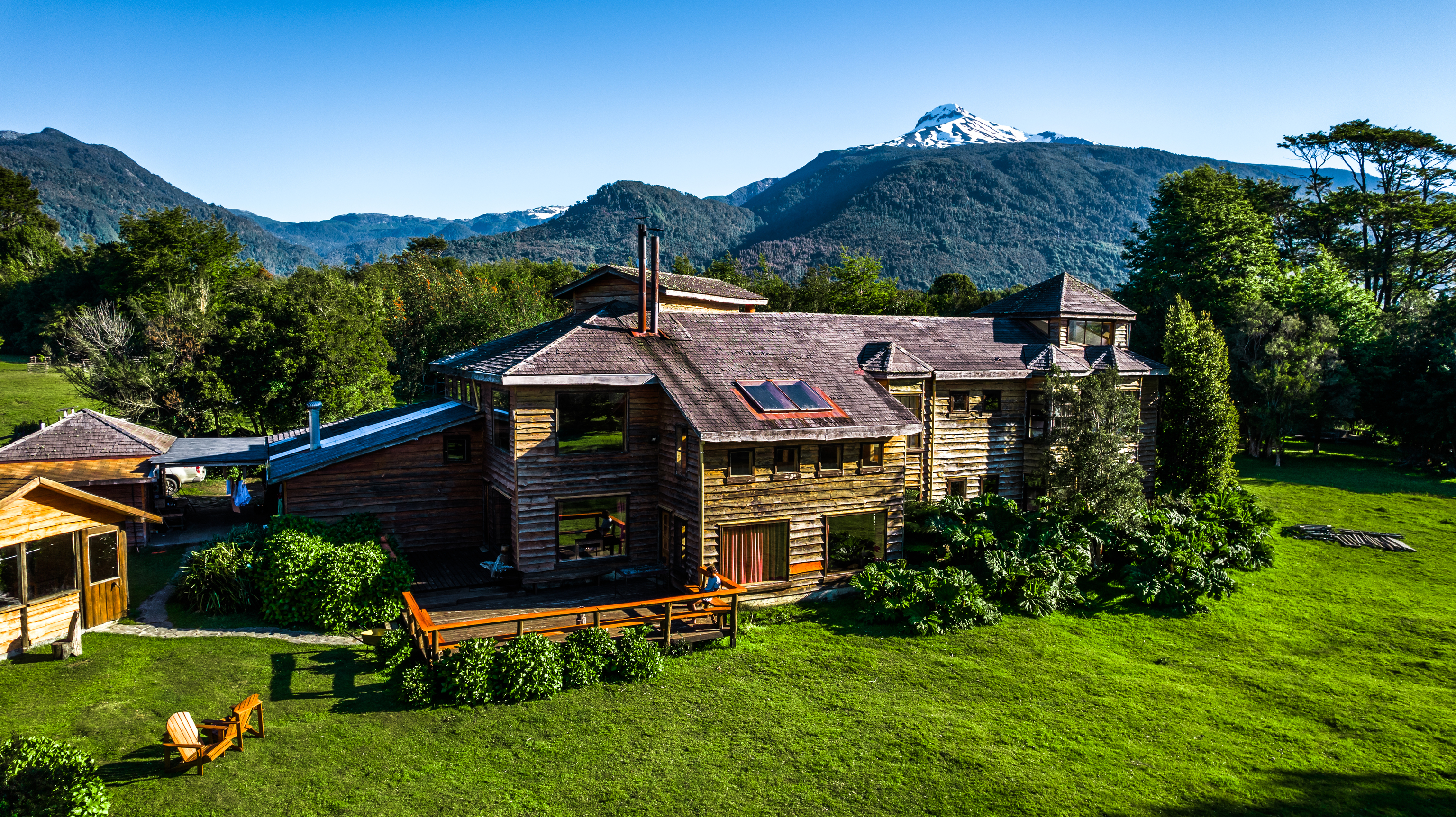 Panorámica del Andes Lodge, en la Patagonia chilena.