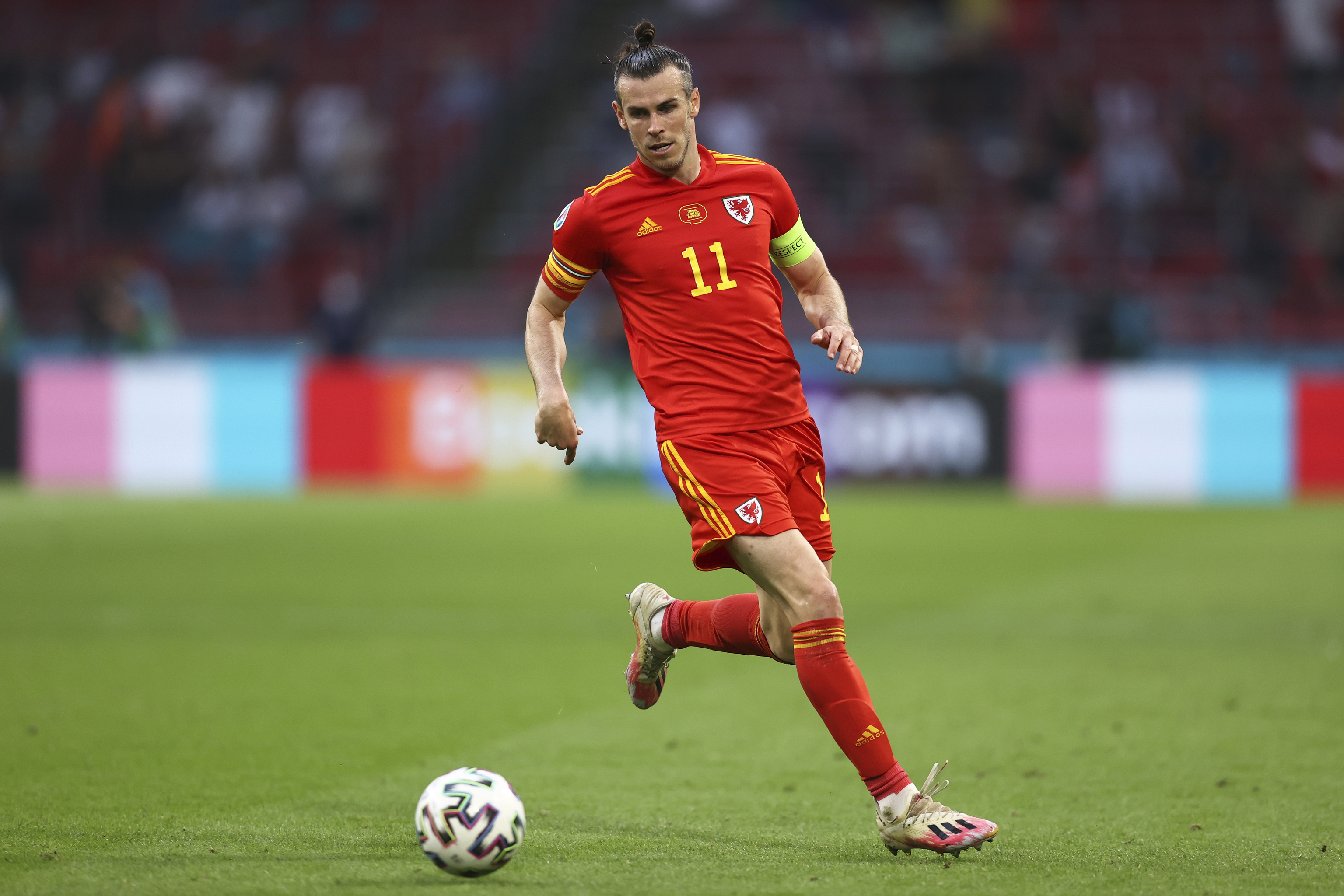 Bale, en un partido con Gales.