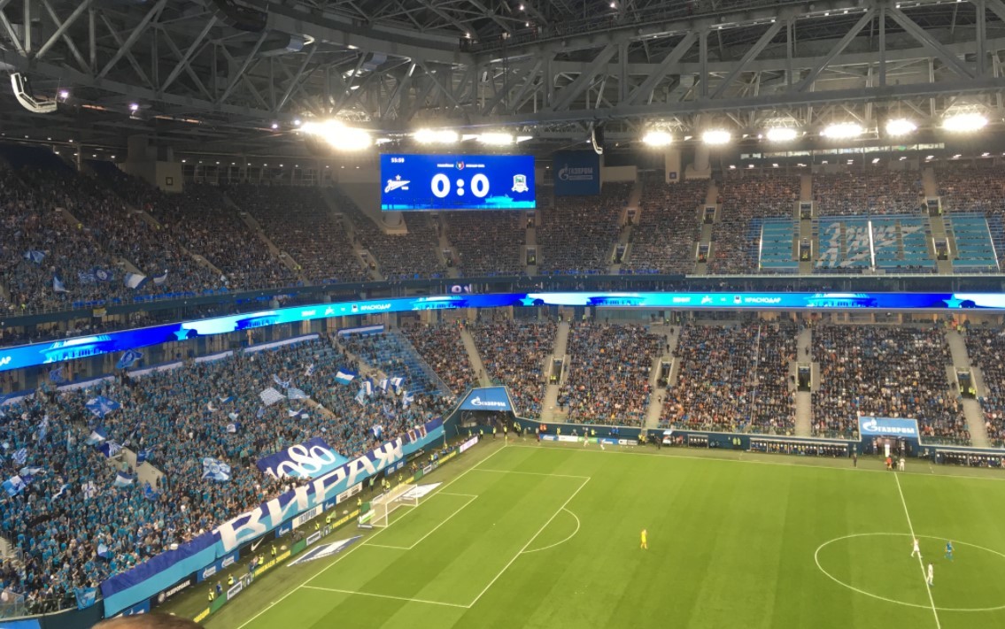El Gazprom Arena, estadio del Zenit de San Petersburgo, sería una de las sedes.