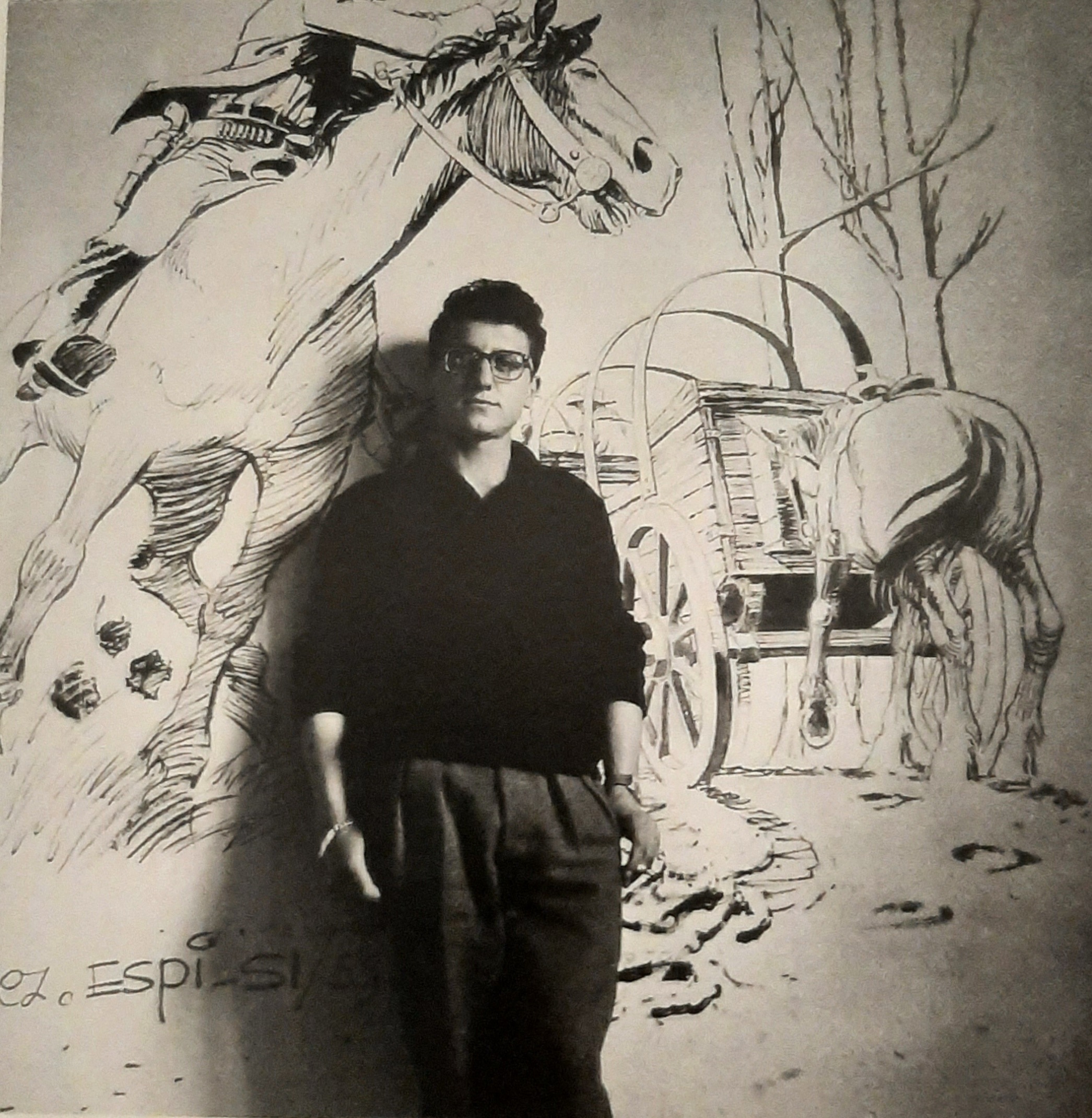 Rafael Lpez Esp en 1963, en la agencia Selecciones Ilustradas.