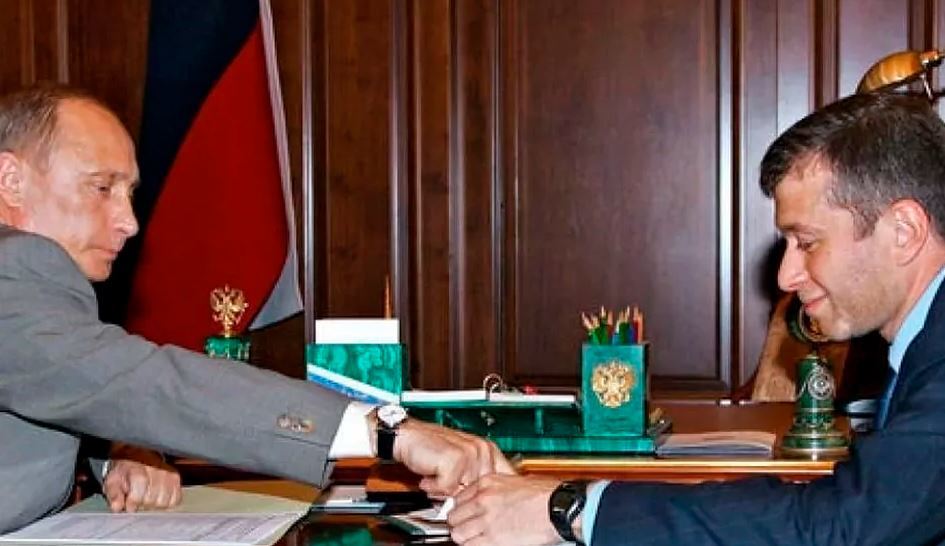 Vladimir Putin y Roman Abramovich.