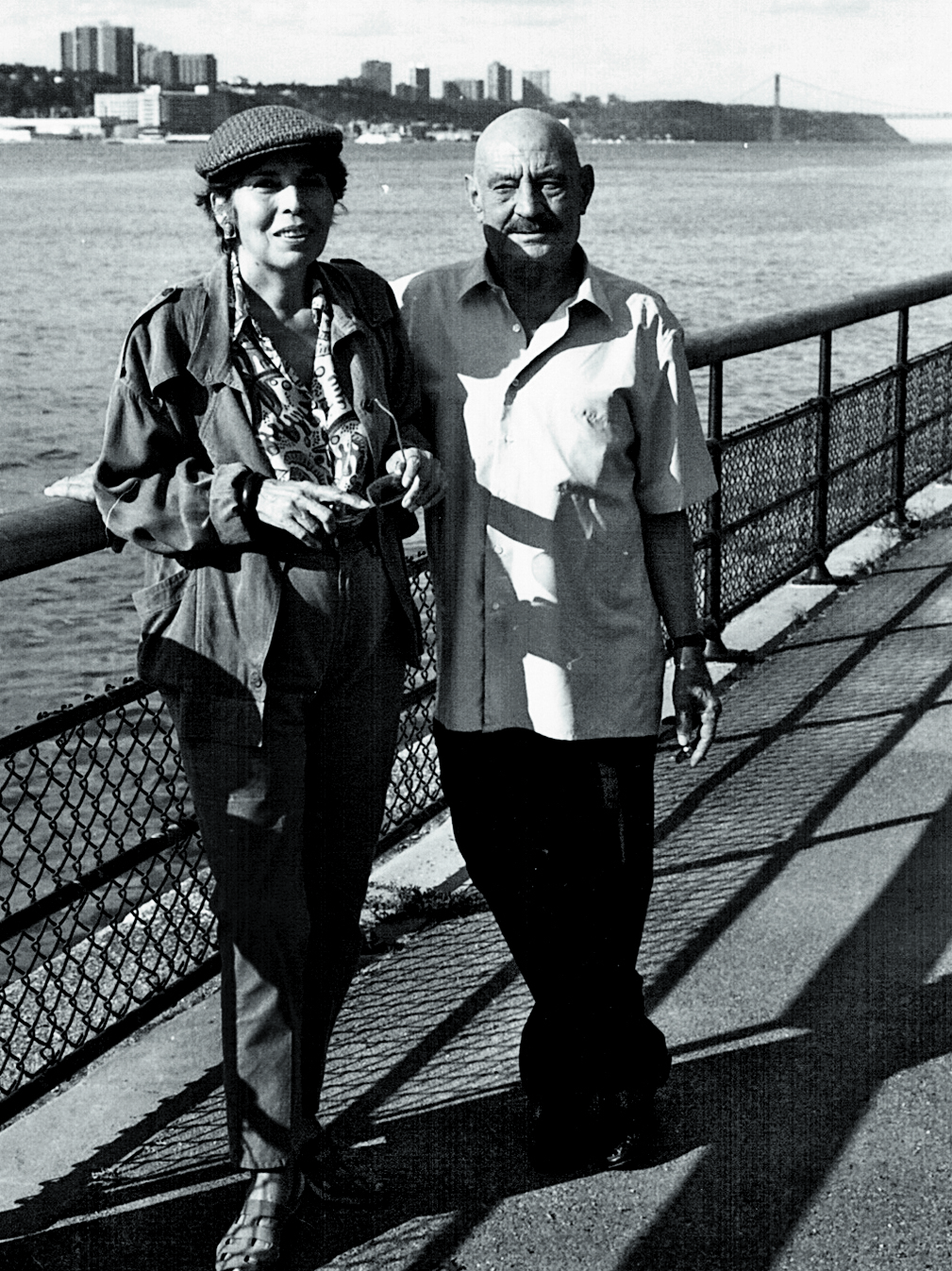 José Hierro y Doris Raquel Schnabel en Nueva York en 1991/2.