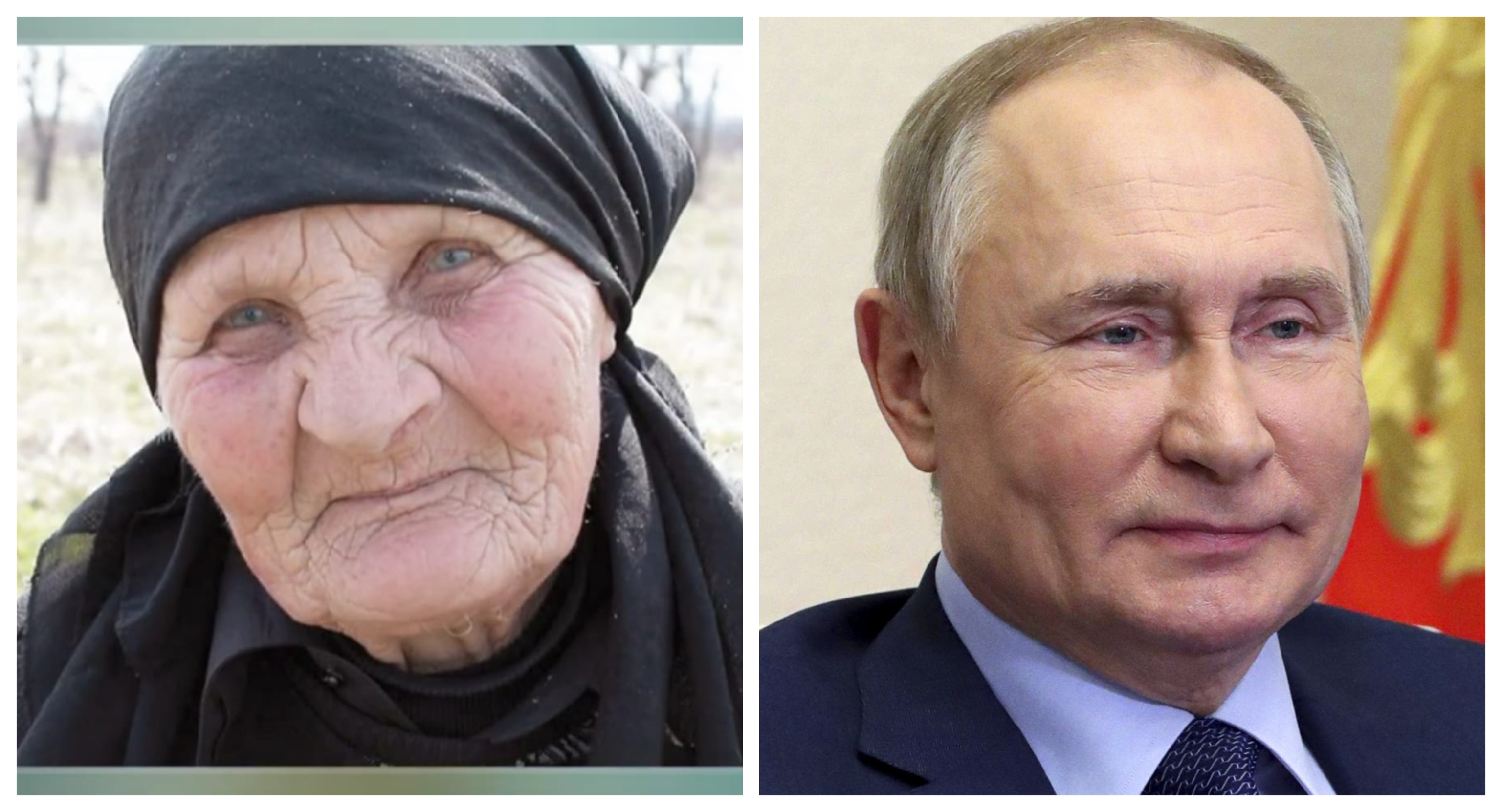 A la izquierda, Vera Putina. A la derecha, Vladimir Putin
