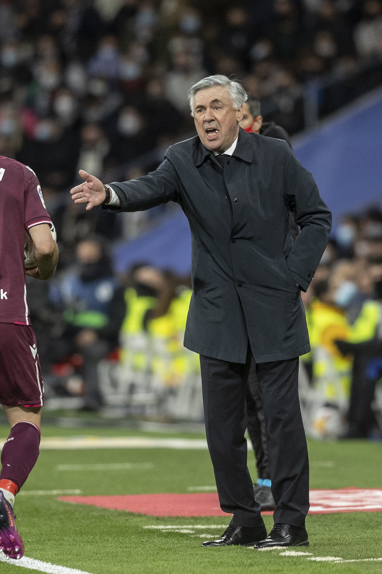 Ancelotti, durante un partido.