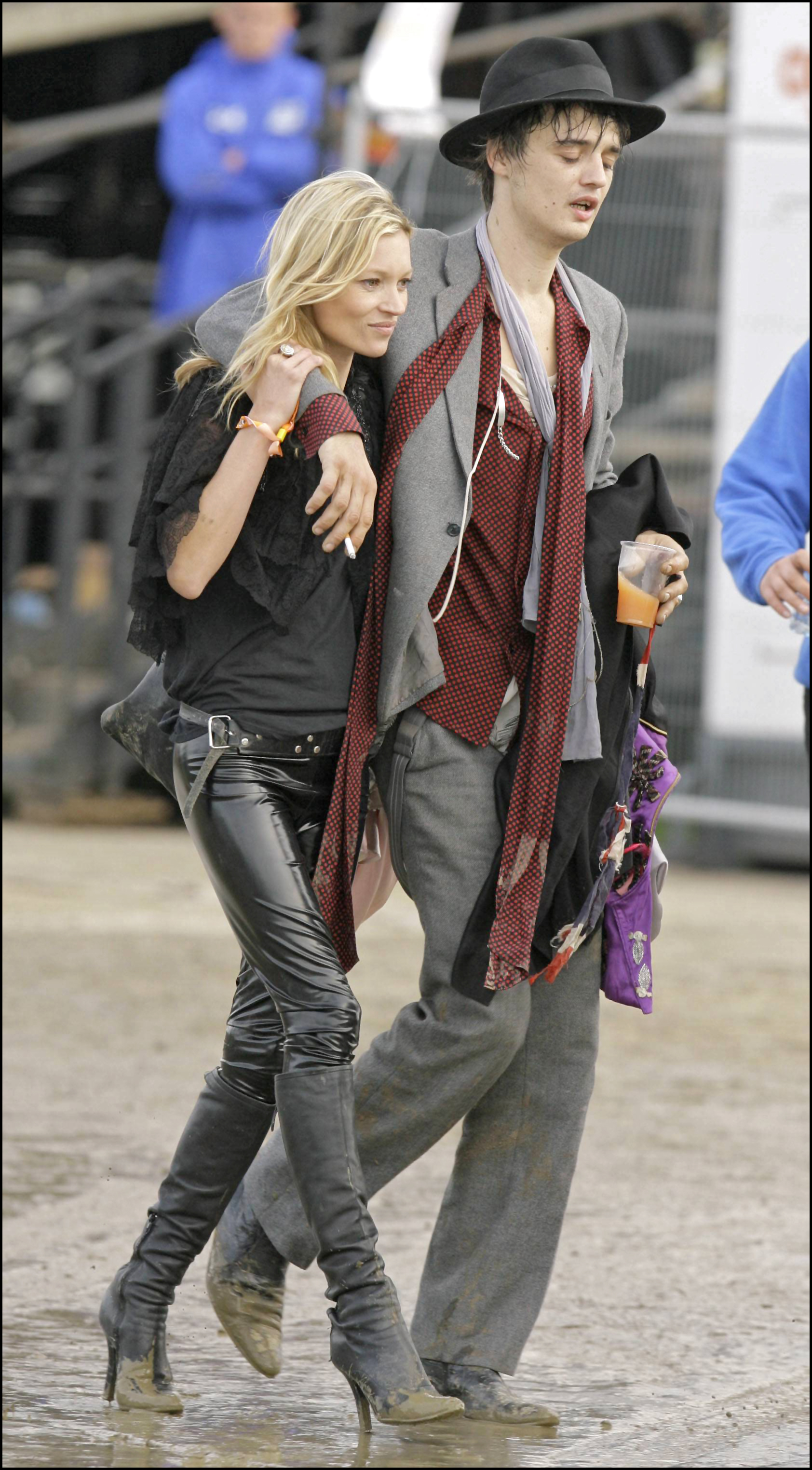 Pete Doherty con Kate Moss, en 2007.
