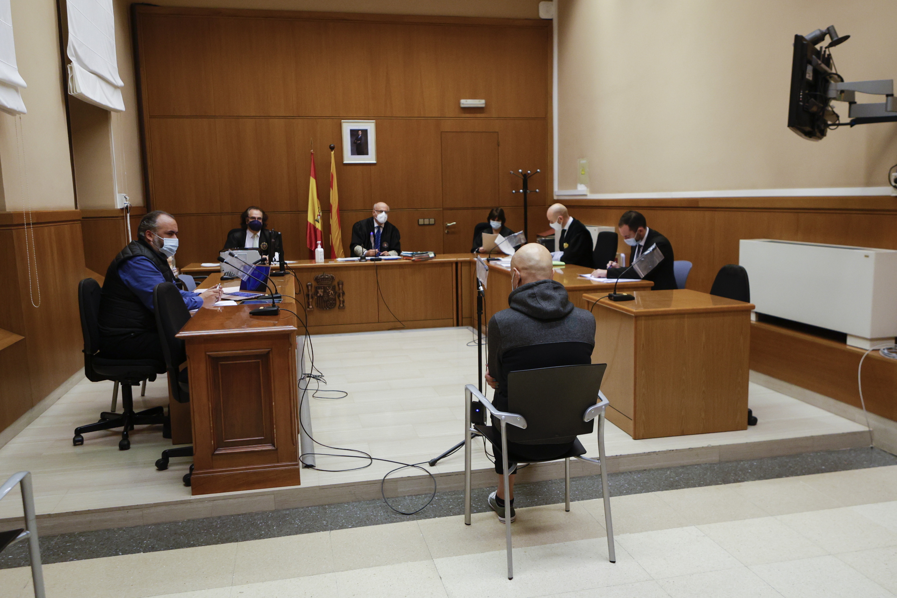 El acusado en el juicio celebrado en la Audiencia de Barcelona