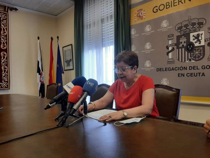 La delegada del Gobierno en Ceuta, Salvadora Mateos.