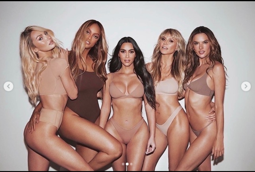 Candice Swanepoel, Tyra Banks, Kim Kardashian, Heidi Klum y Alessandra Ambrosio.
