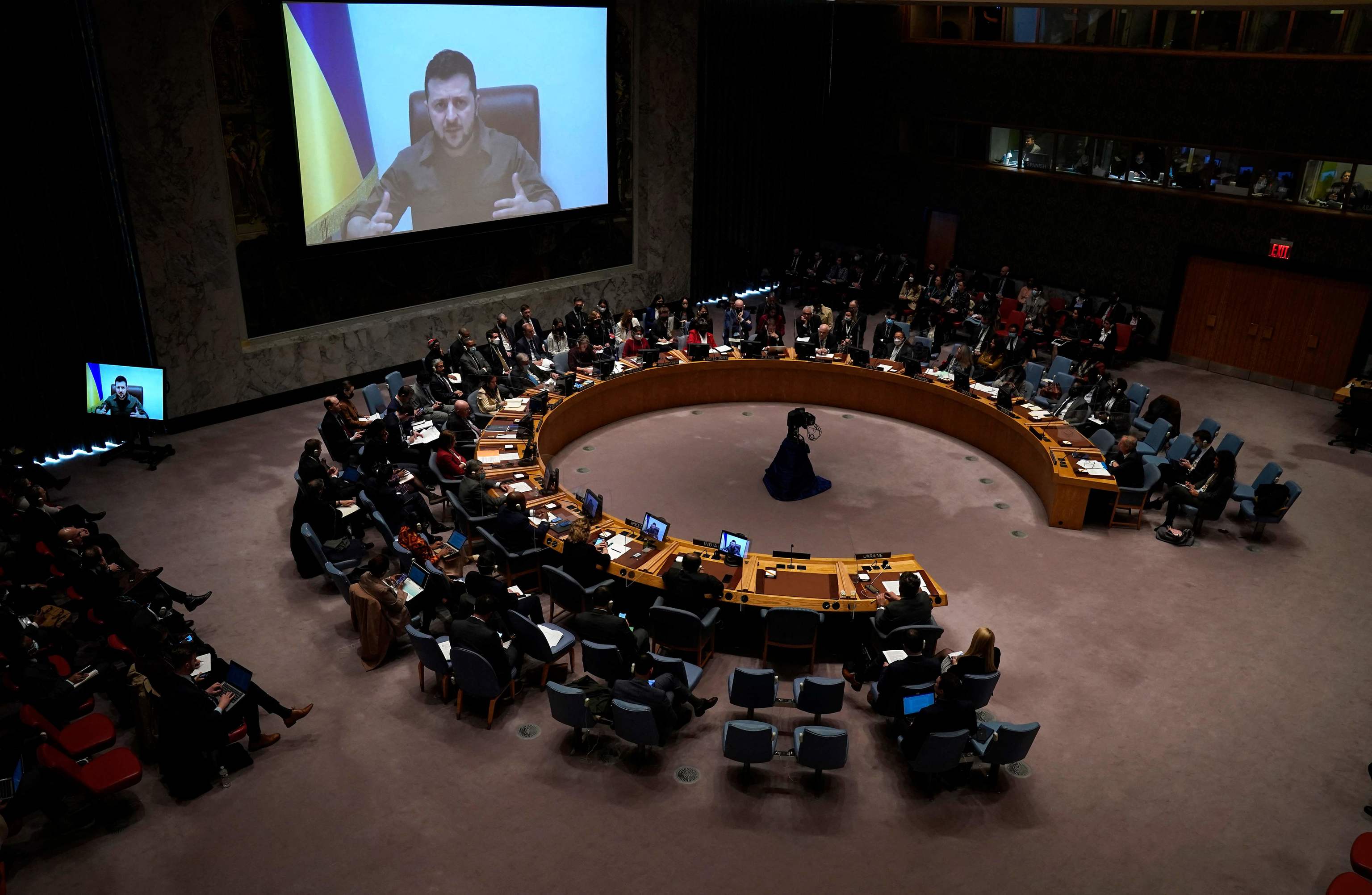 Zelenski, ante la ONU:  «Rusia convierte el derecho de veto en derecho de muerte»