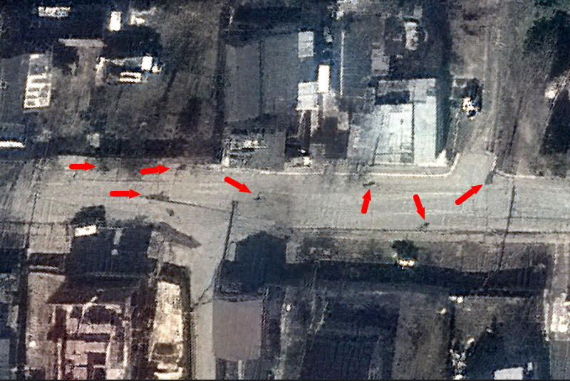 Imágenes de satélite ya mostraban civiles muertos en Bucha cuando la ciudad estaba tomada por las tropas de Rusia