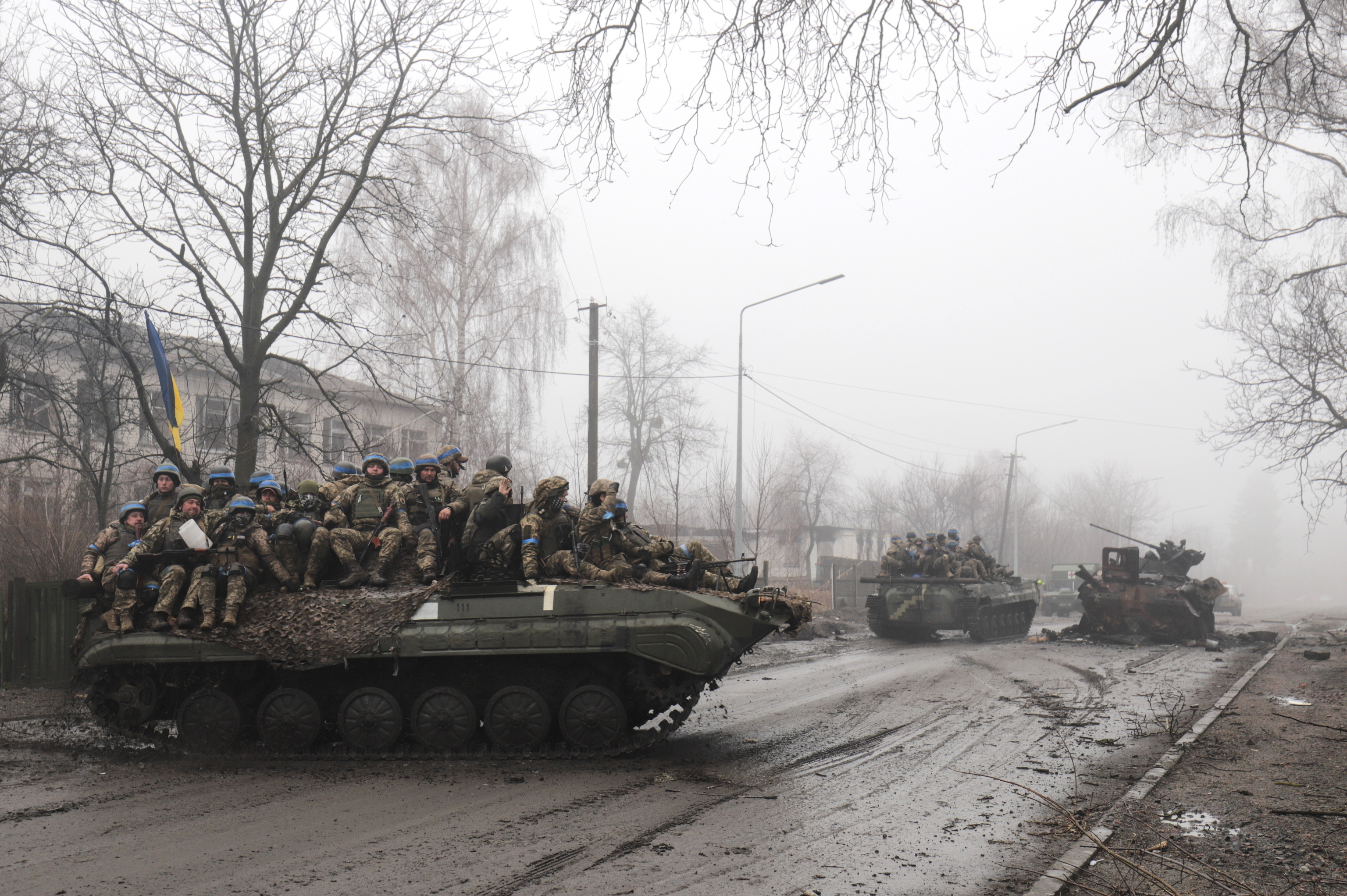 La resistencia de la Primera Brigada de Kiev, la unidad que detuvo a los rusos