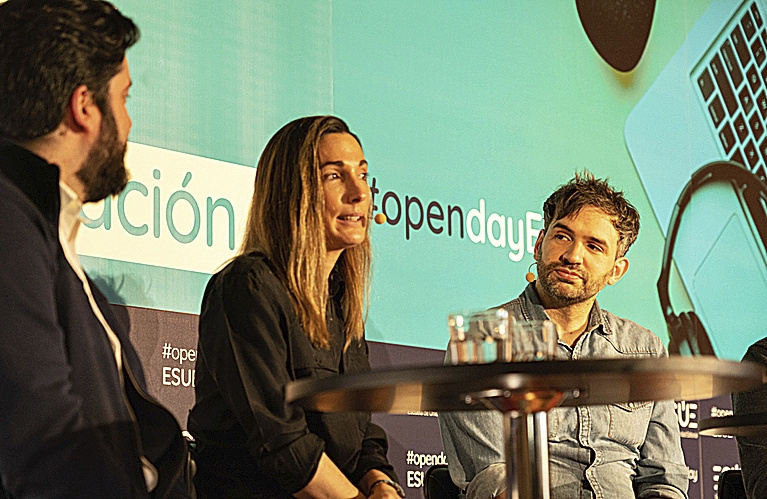 Javier Attard, Paloma Sancho y Pablo Juanarena en el 'Open Day 2022'