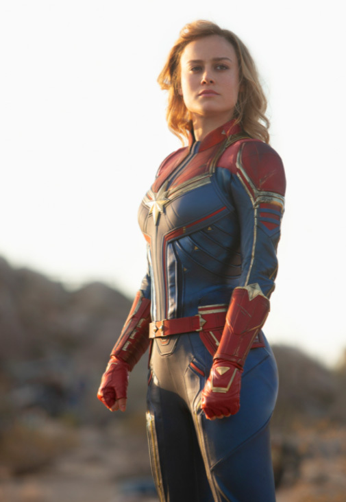Brie Larson, toda una herona como Capitana Marvel.